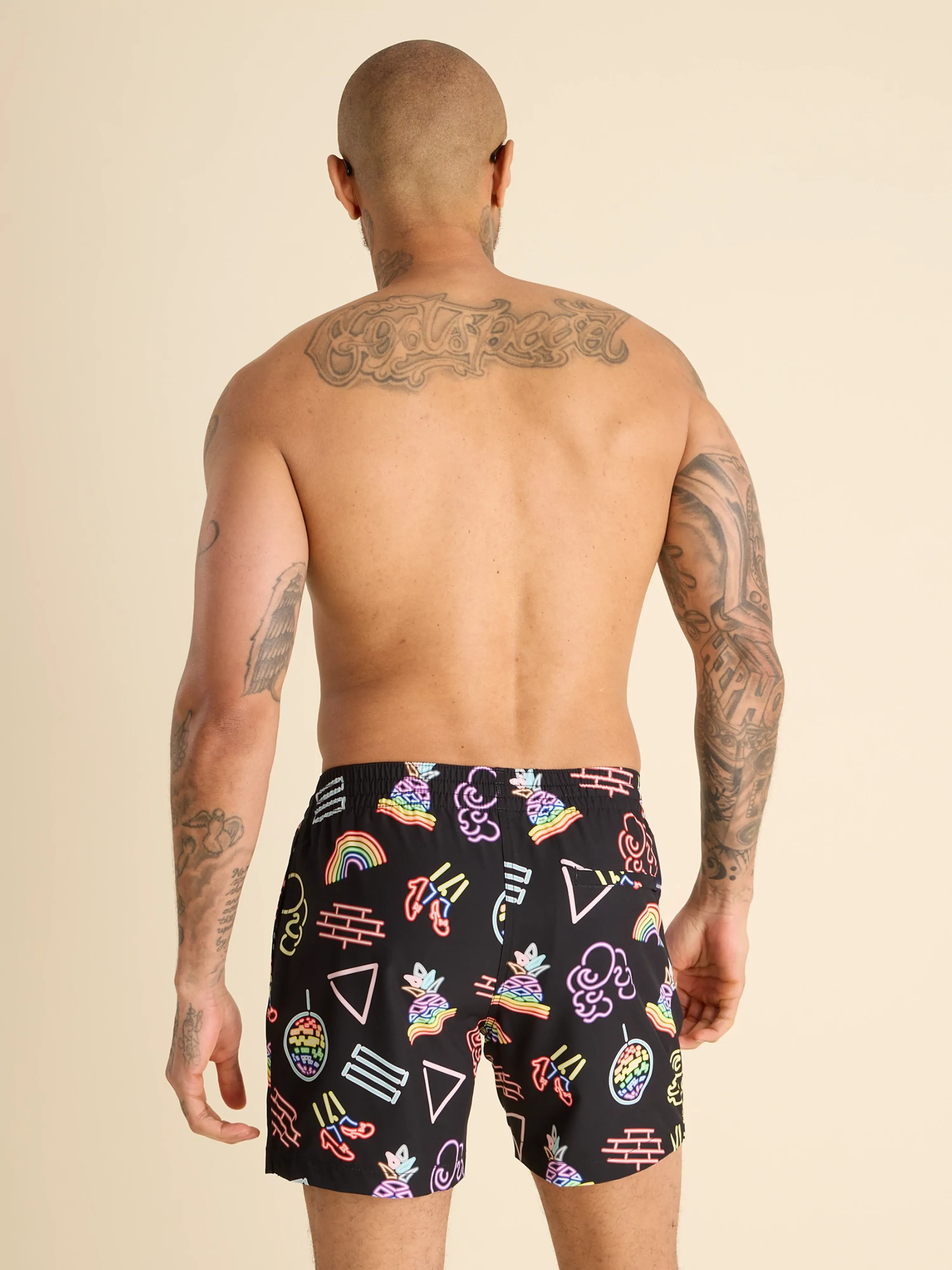 The Neon Pride 5.5" (Classic Lined Swim Trunks) - Image 2