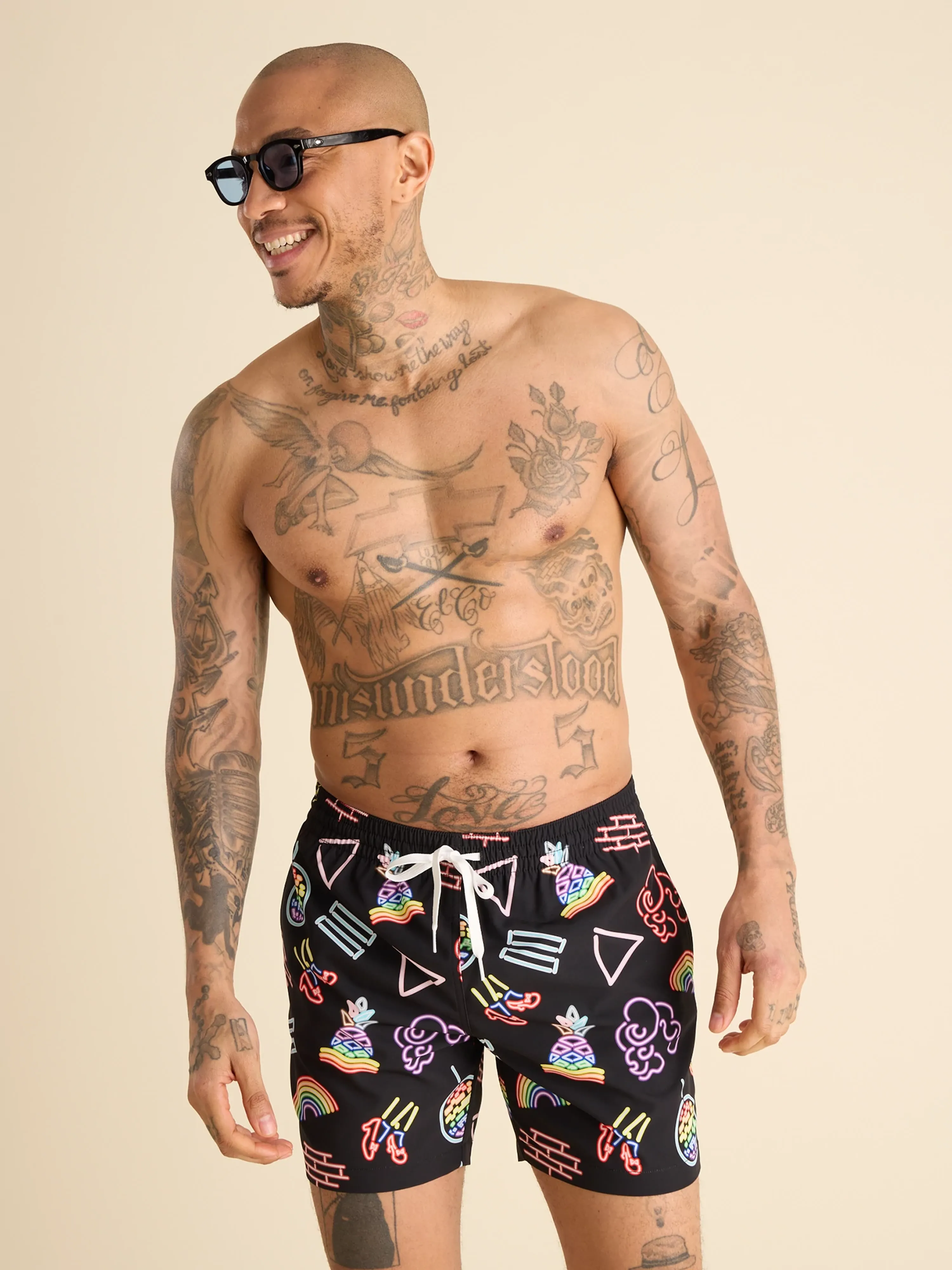 The Neon Pride 5.5" (Classic Lined Swim Trunks) - Image 4