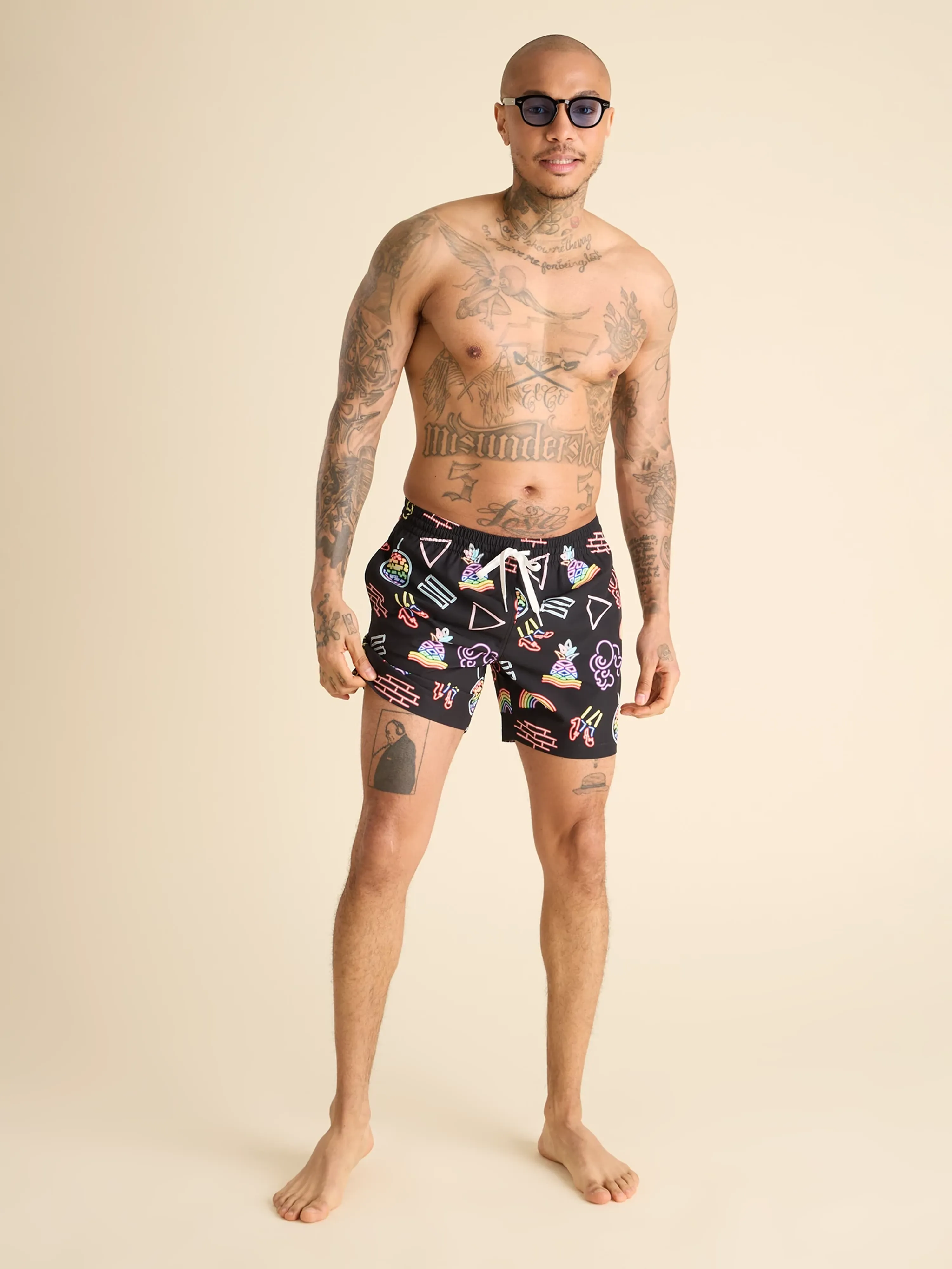 The Neon Pride 5.5" (Classic Lined Swim Trunks) - Image 5