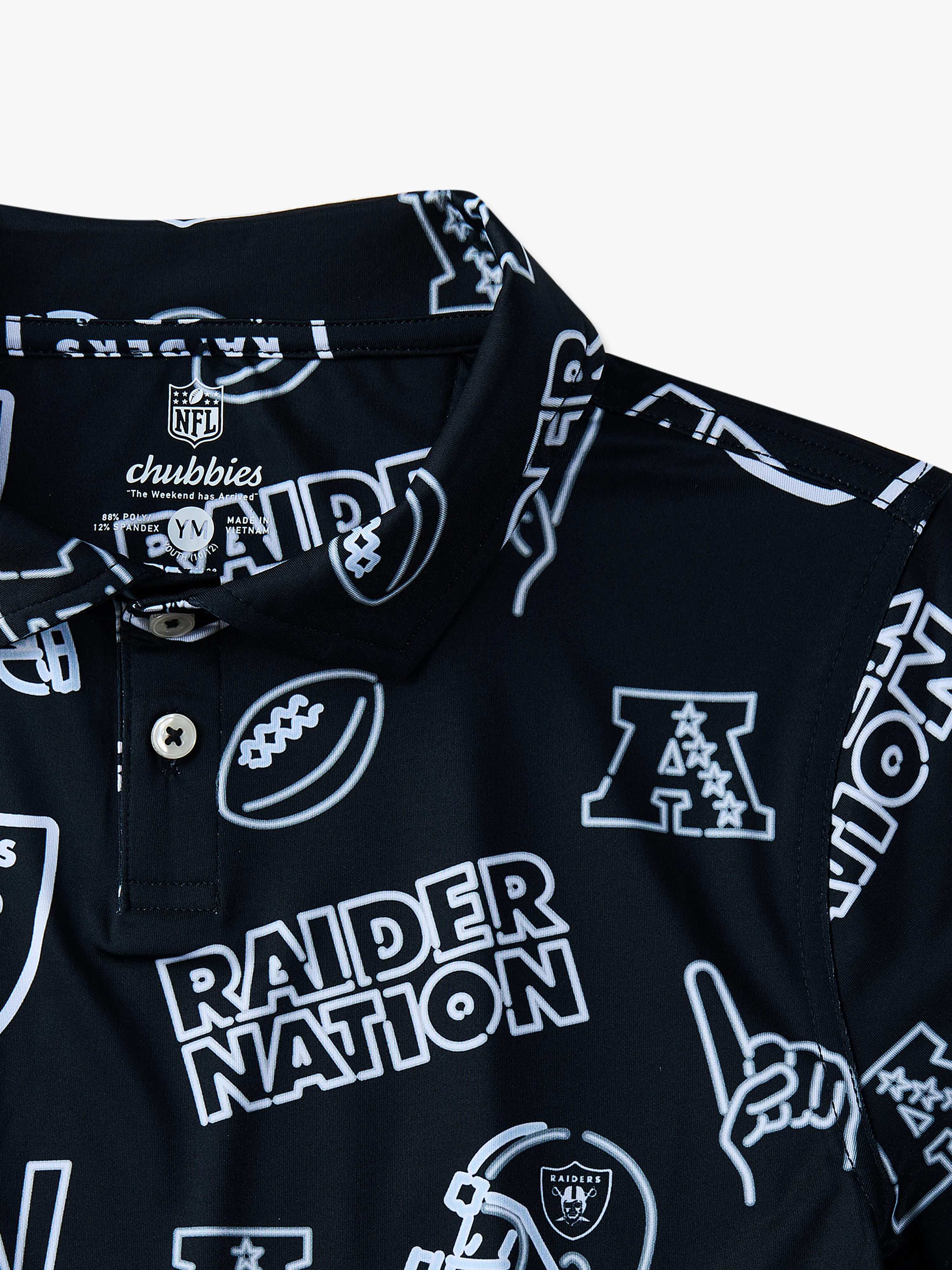 The Neon Raiders (NFL Boys Performance Polo) - Image 2