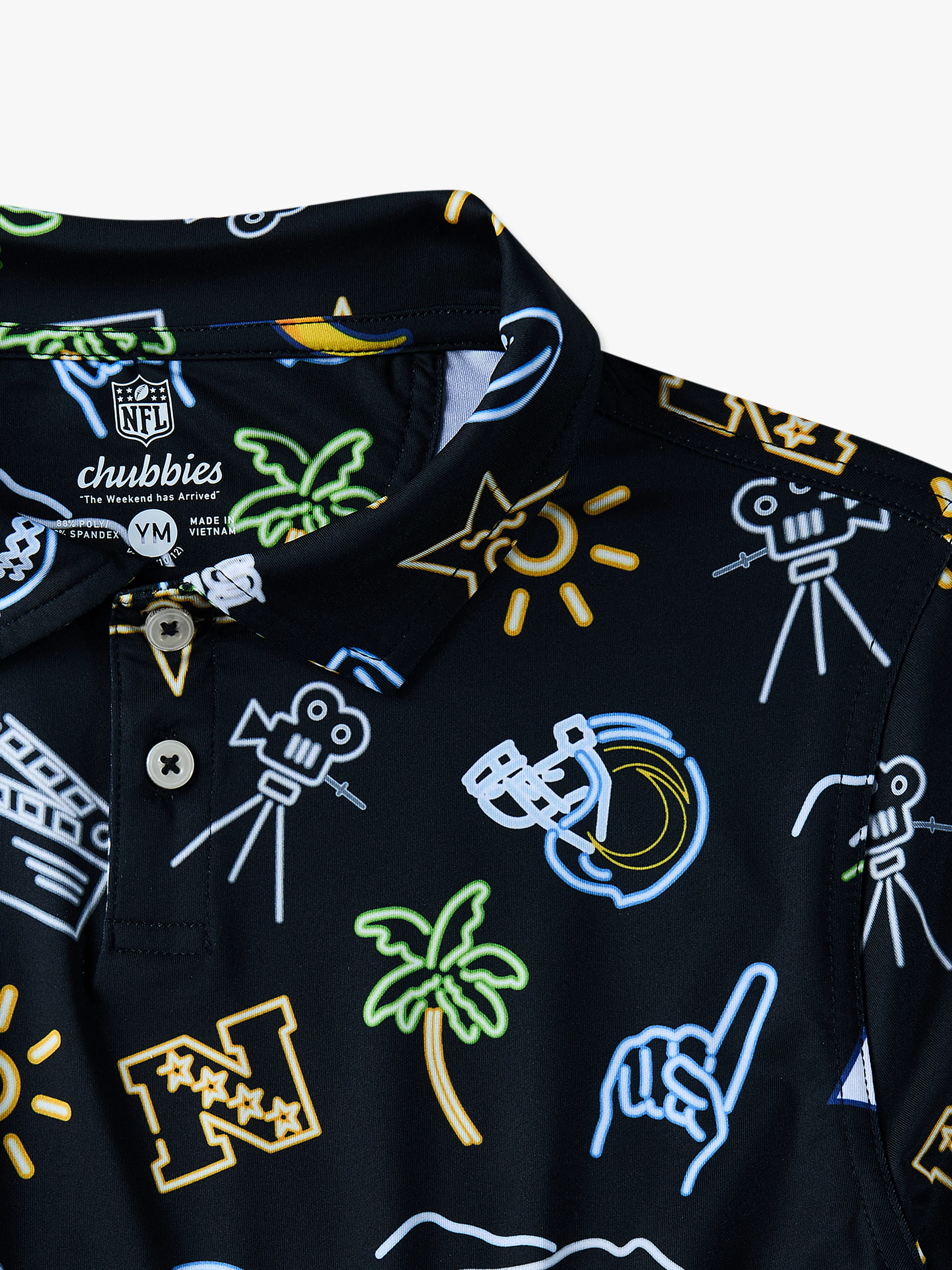 The Neon Rams (NFL Boys Performance Polo) - Image 2