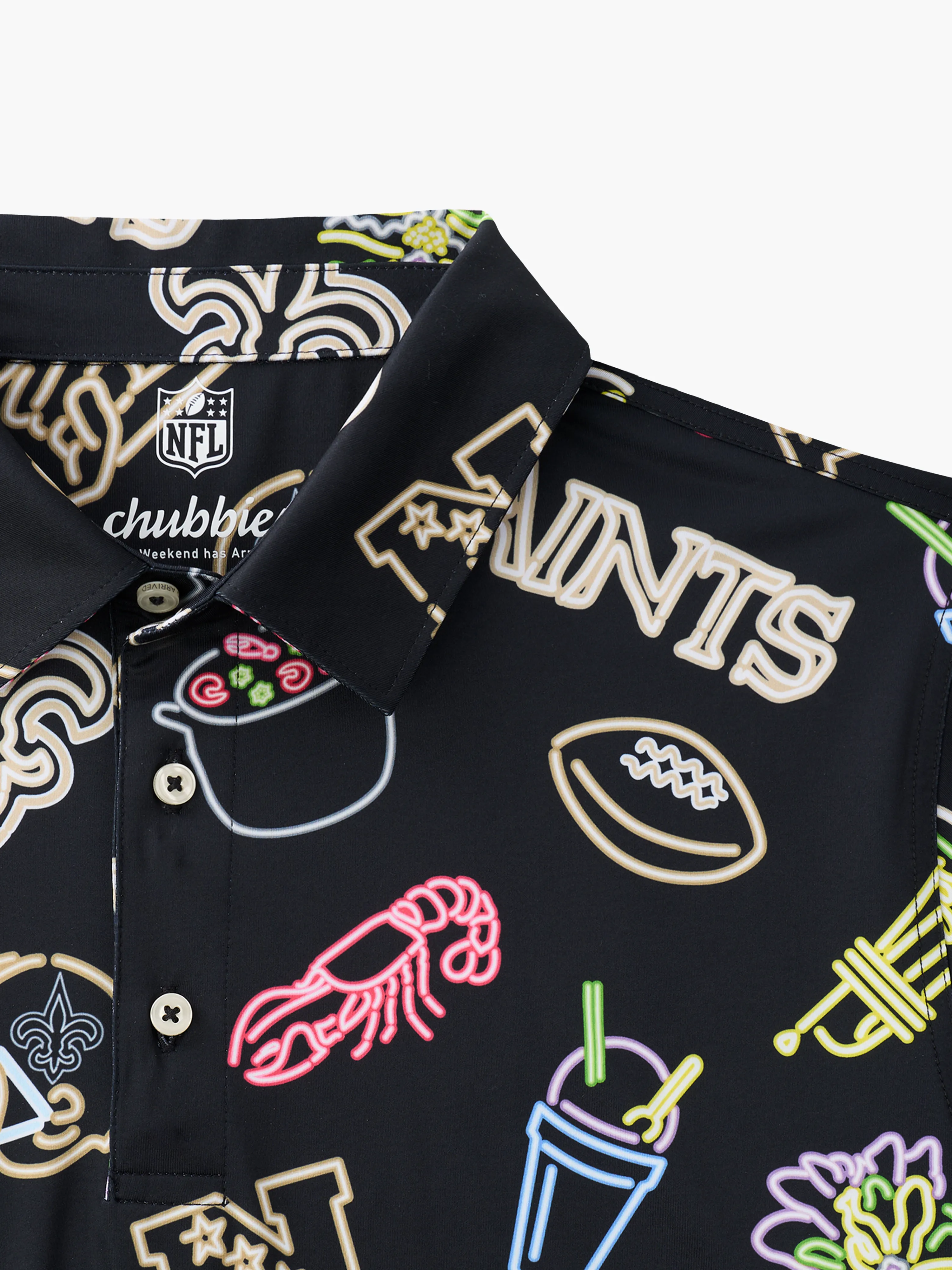 The Neon Saints (NFL Performance Polo) - Image 2