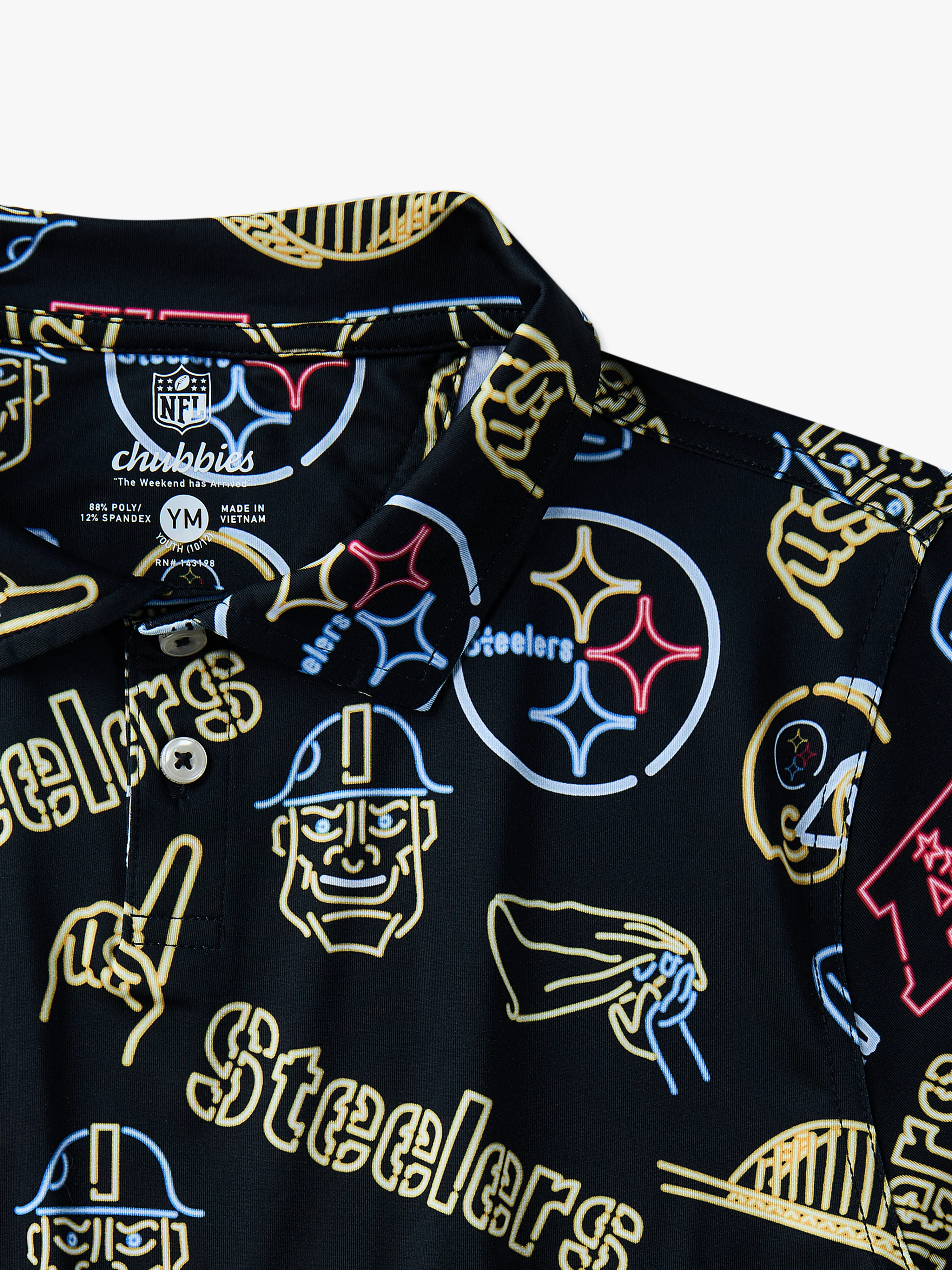 The Neon Steelers (NFL Boys Performance Polo) - Image 2