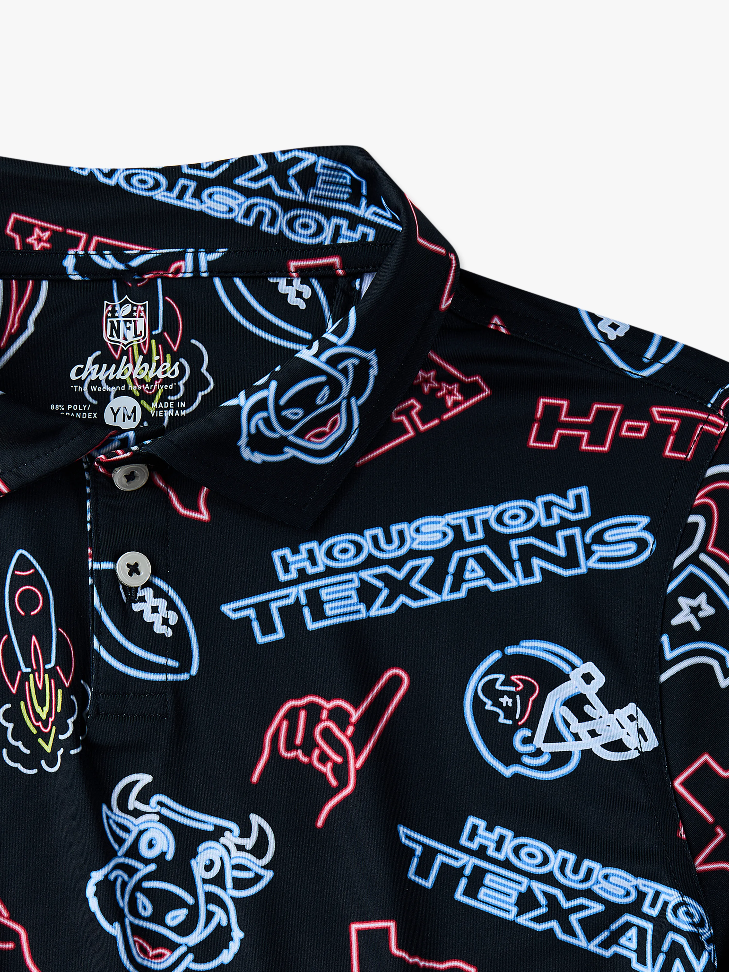 The Neon Texans (NFL Boys Performance Polo) - Image 2