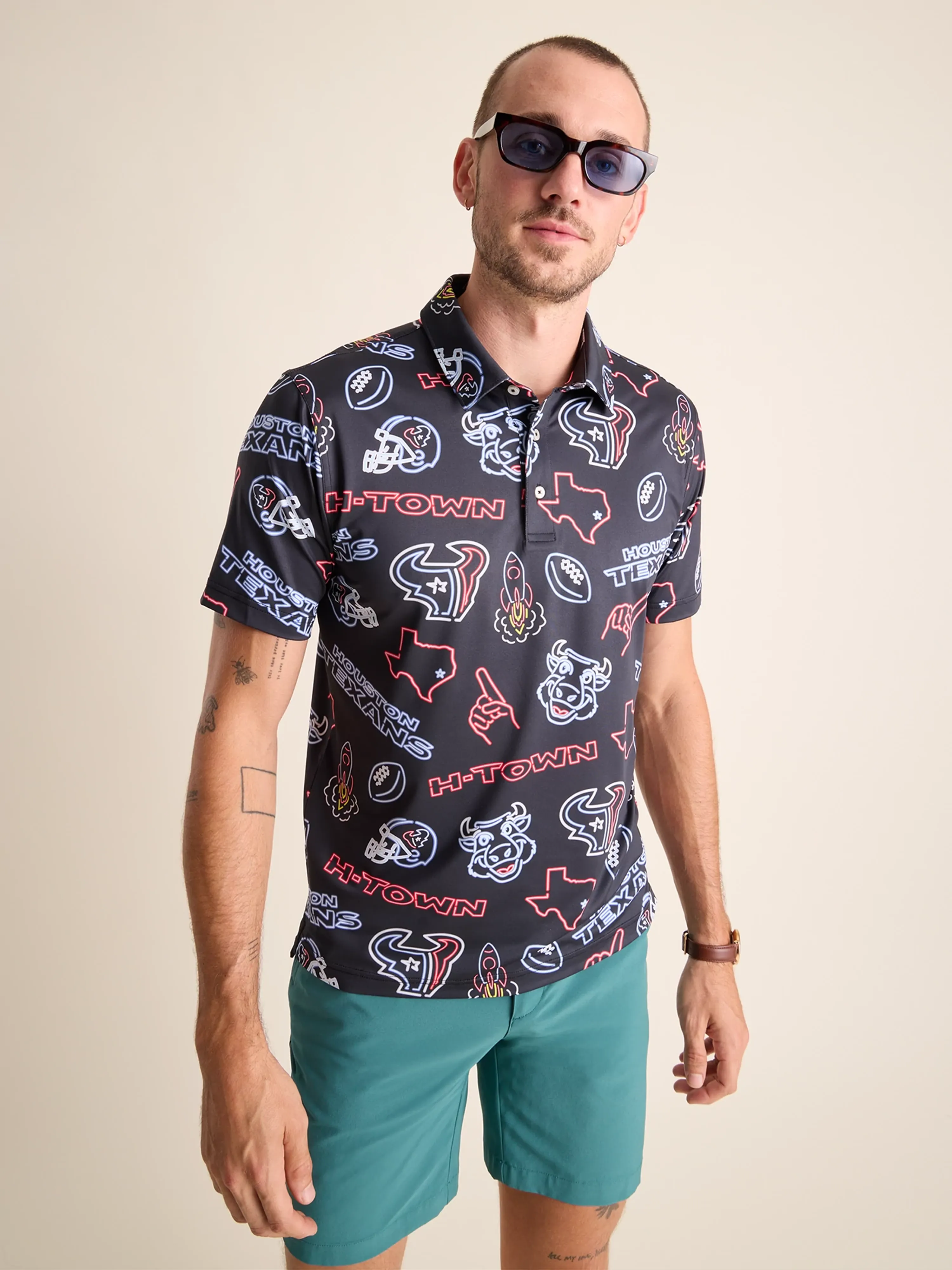 The Neon Texans (NFL Performance Polo) - Image 2