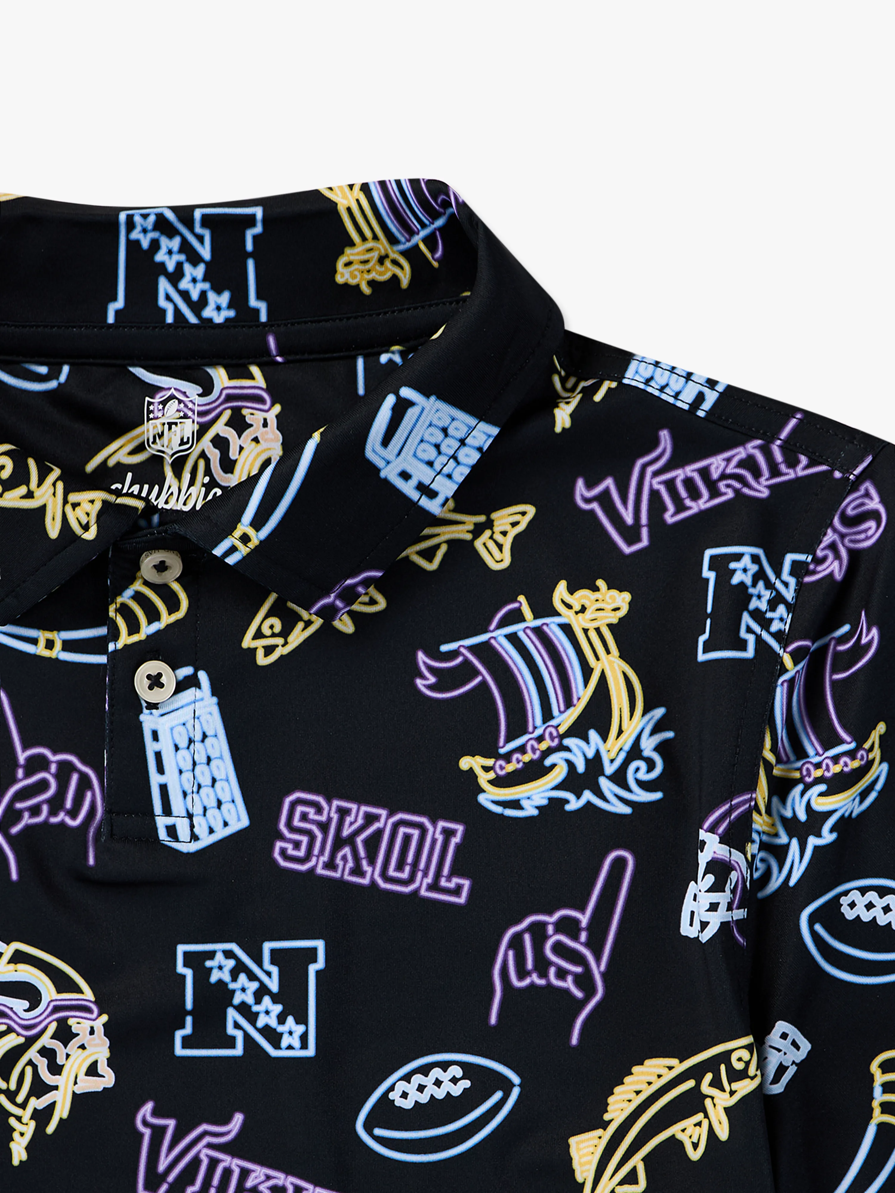The Neon Vikings (NFL Boys Performance Polo) - Image 2