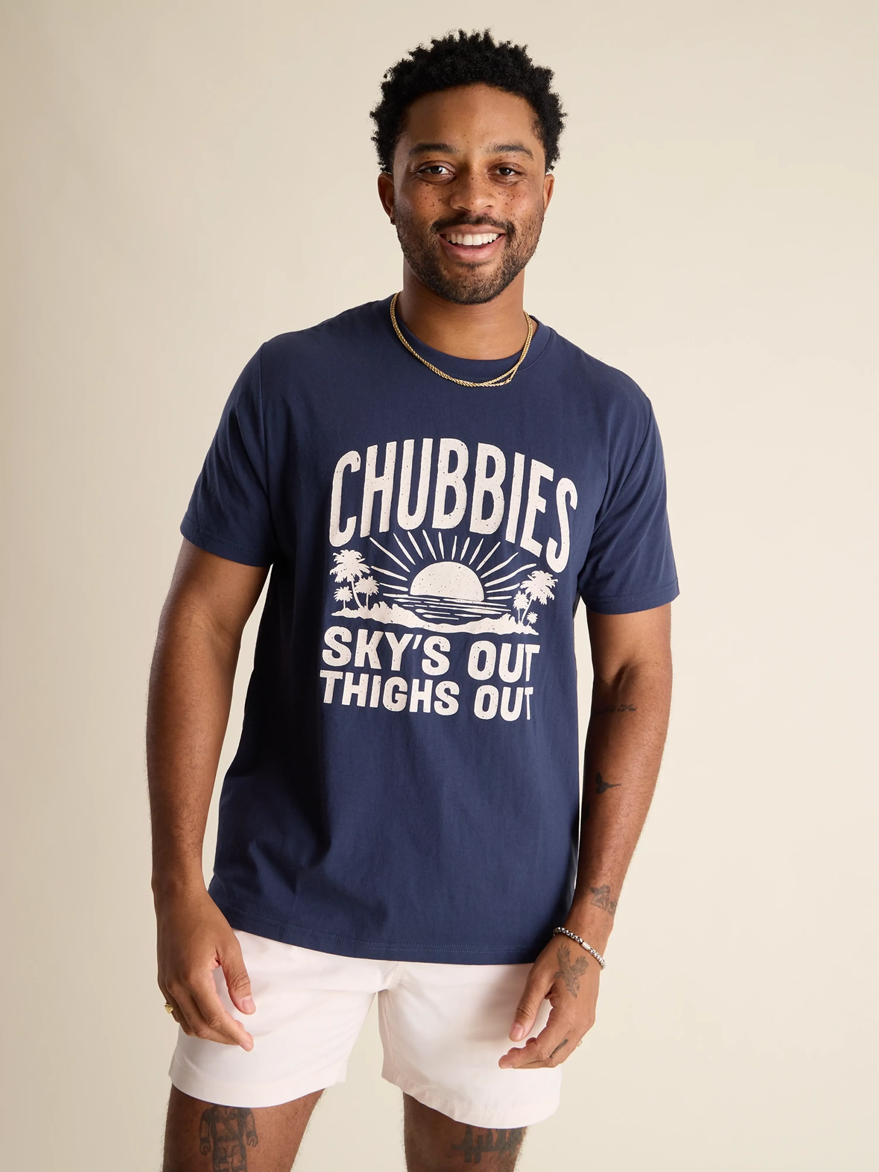 The No Brainer (Non Pocket Graphic T-Shirt) - Navy - Image 4