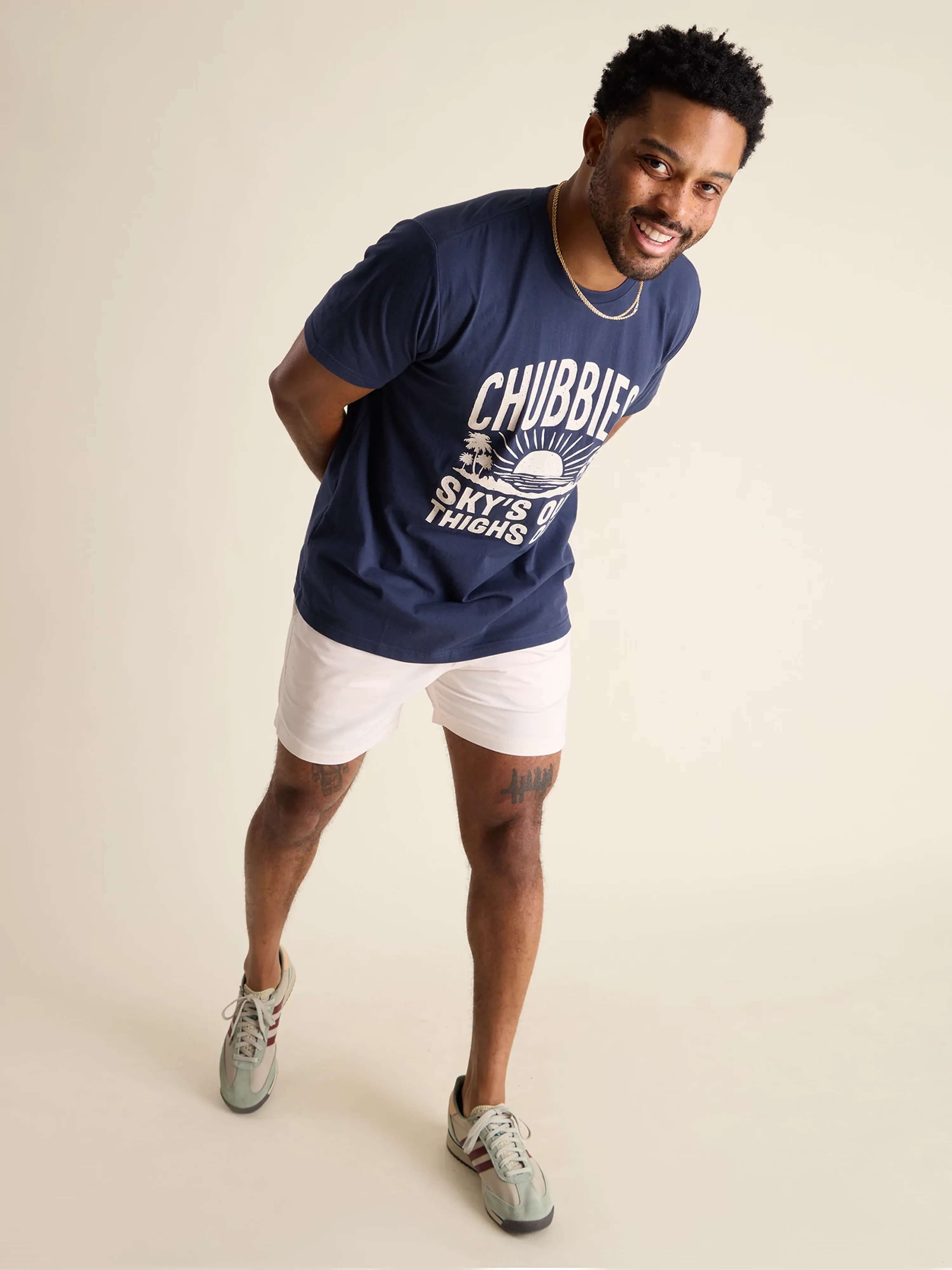 The No Brainer (Non Pocket Graphic T-Shirt) - Navy - Image 5