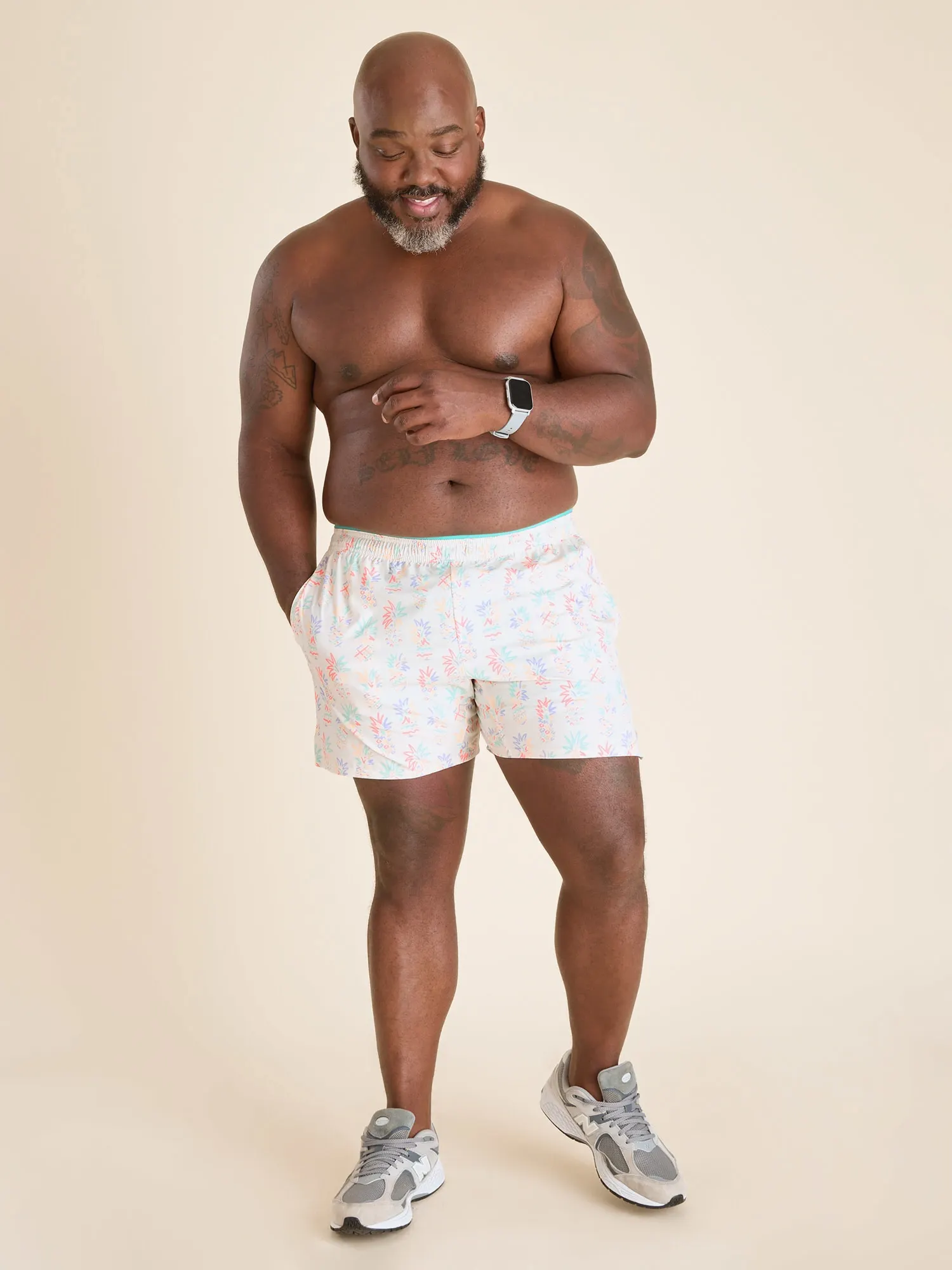 The Pastel Pineapples 5.5" (Ultimate Training Short with Hidden Liner) - Image 6