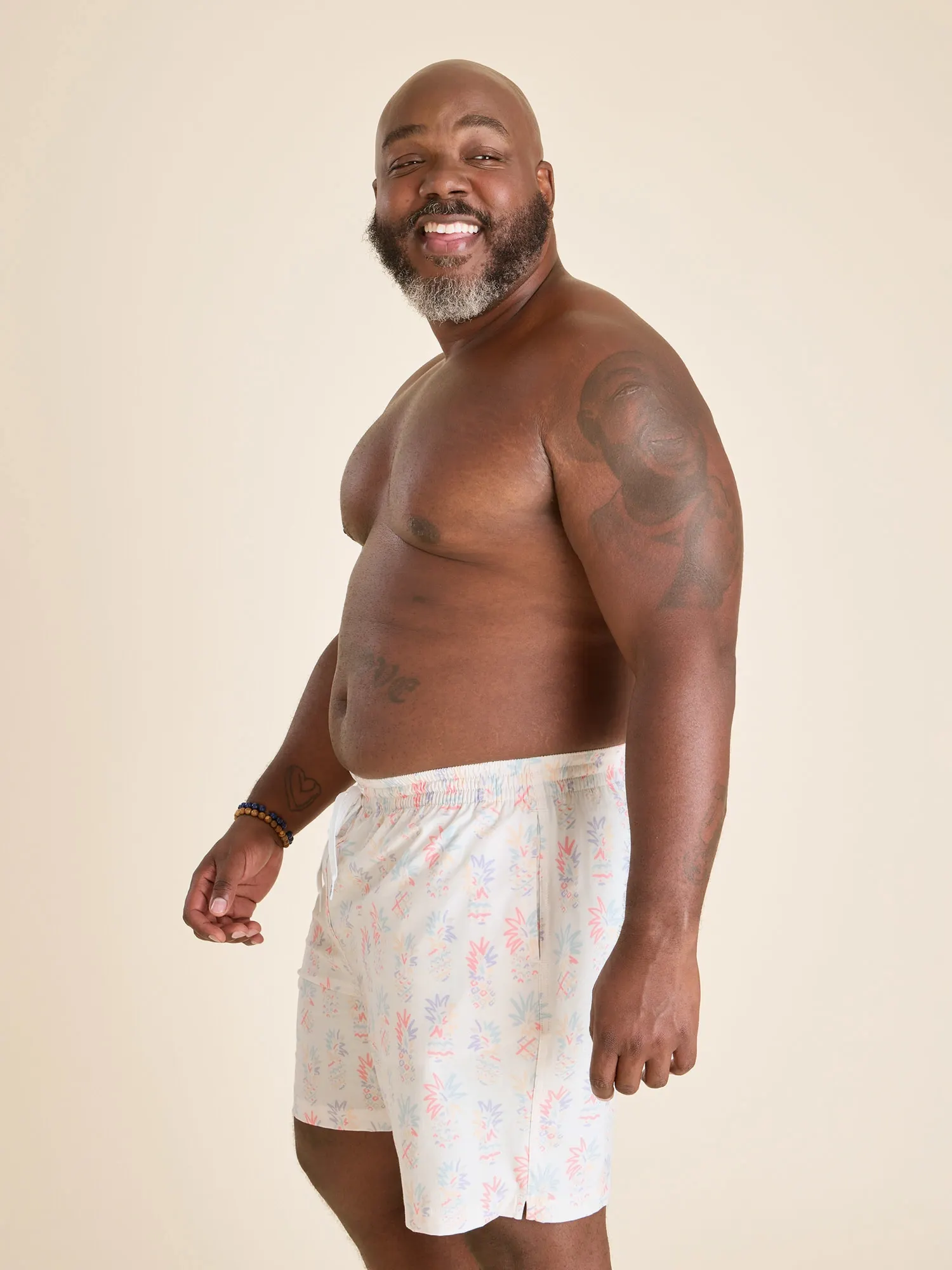 The Pastel Pineapples 7" (Classic Lined Swim Trunk) - Image 3