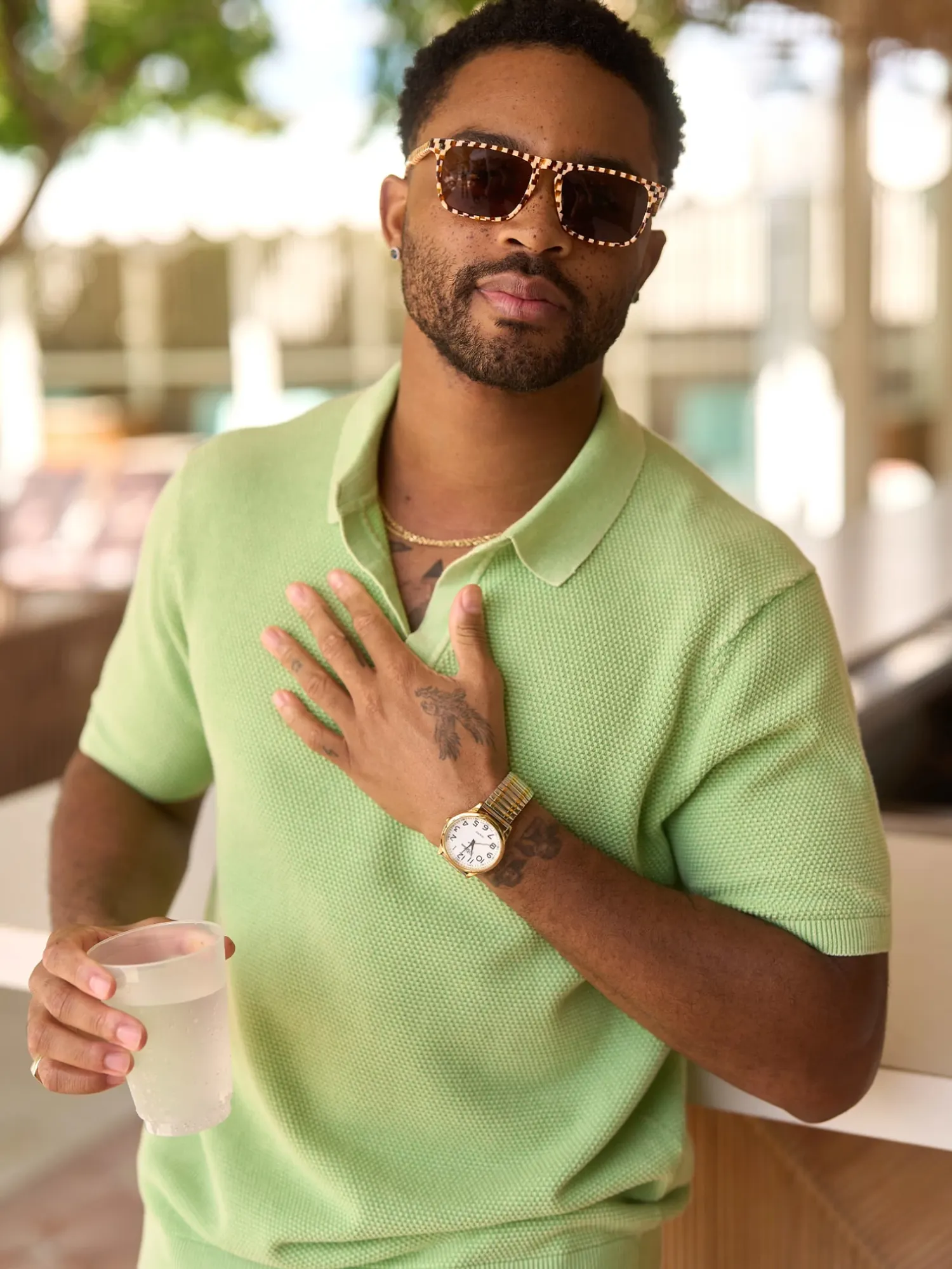 The Pistachio Glow (Knit Polo) - Image 3