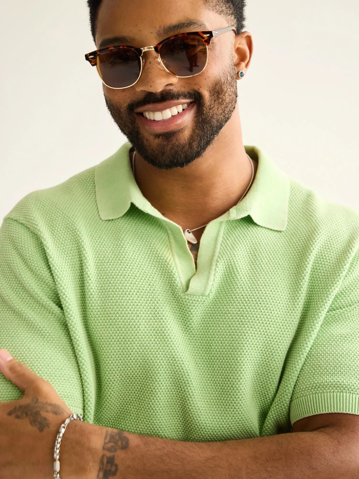 The Pistachio Glow (Knit Polo) - Image 6