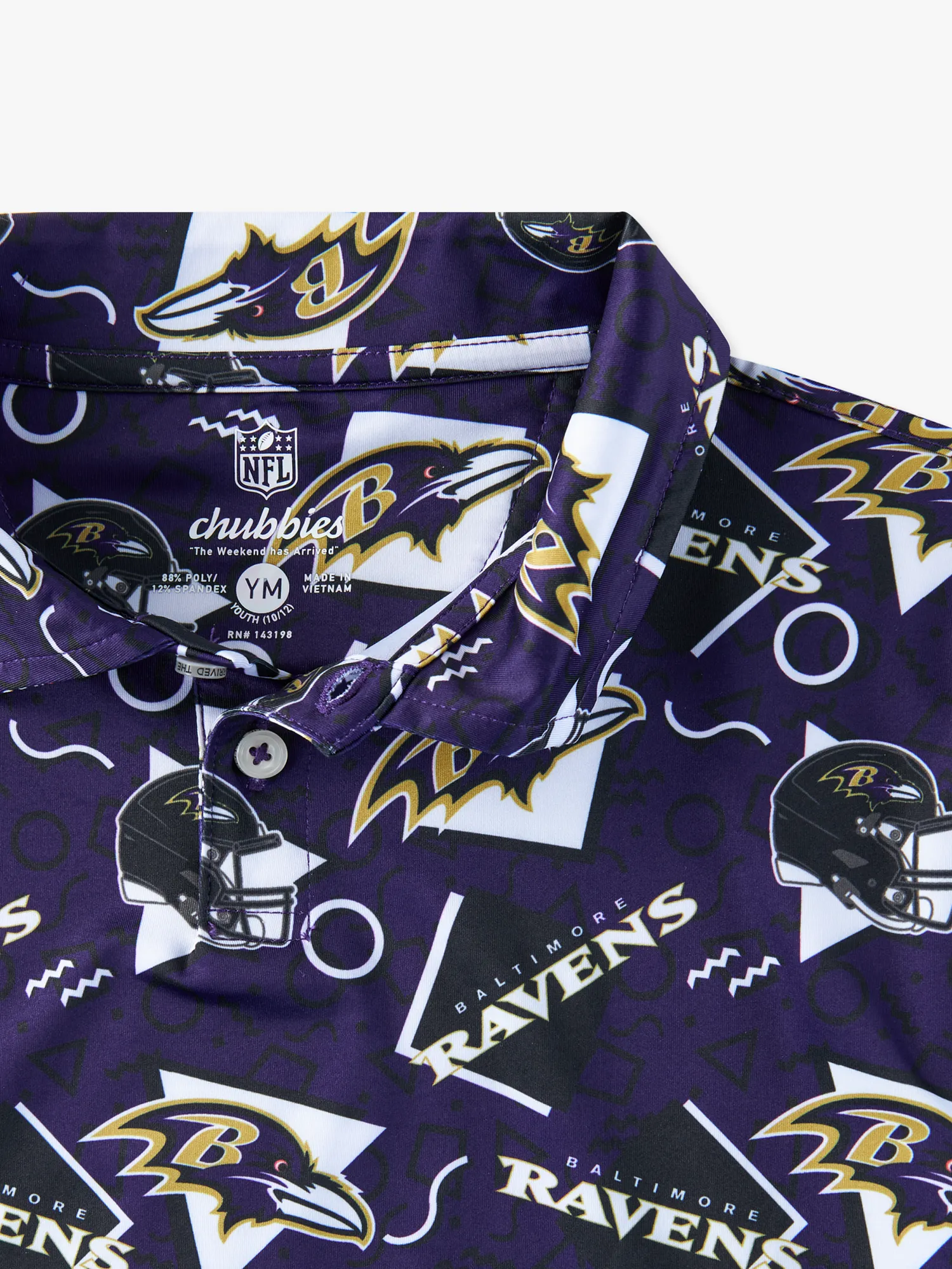The Ravens Game Day Fit (Boys Performance Polo) - Image 2