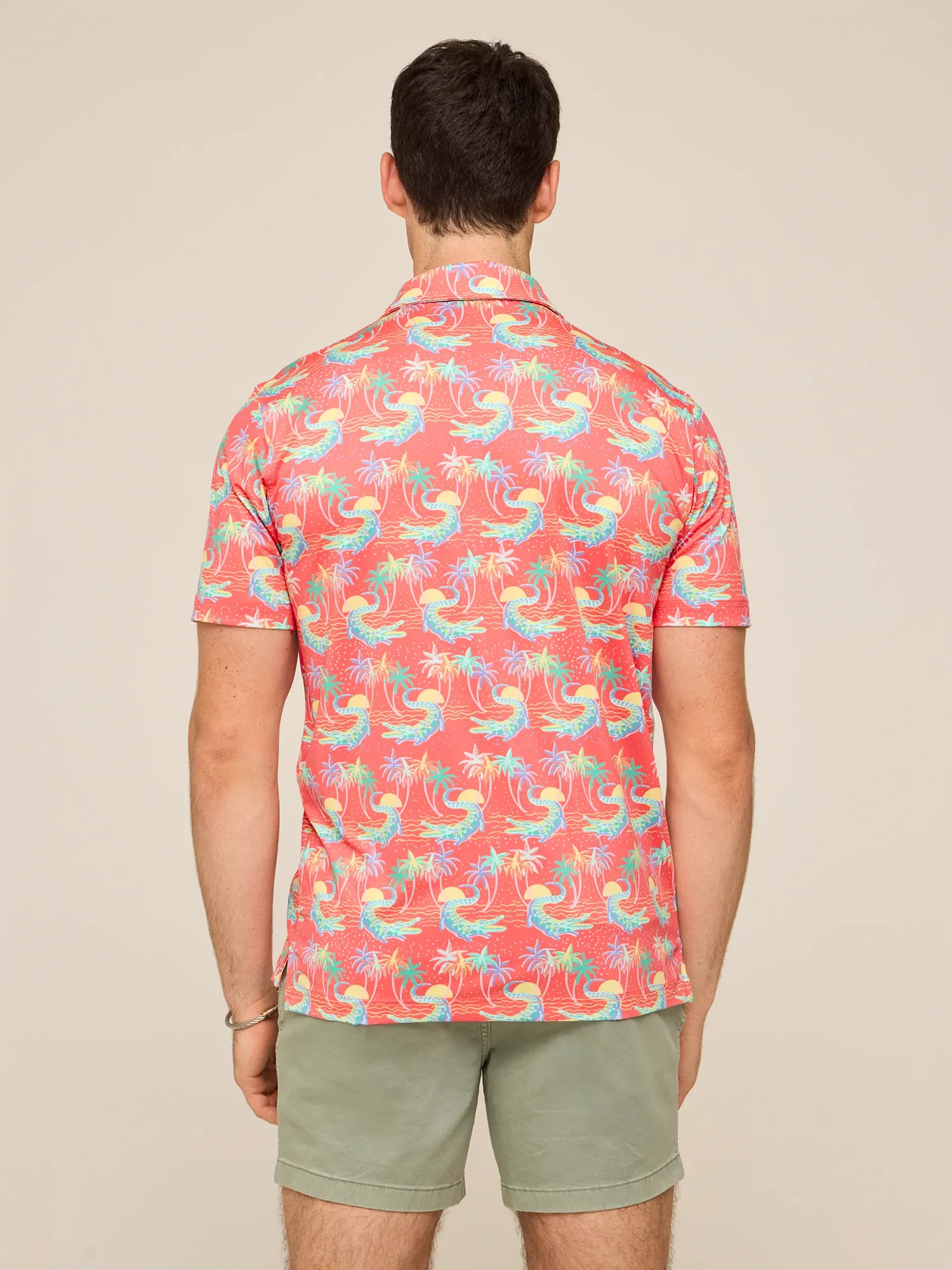 The Rock-a-Croc (Performance Polo)- Red - Image 2