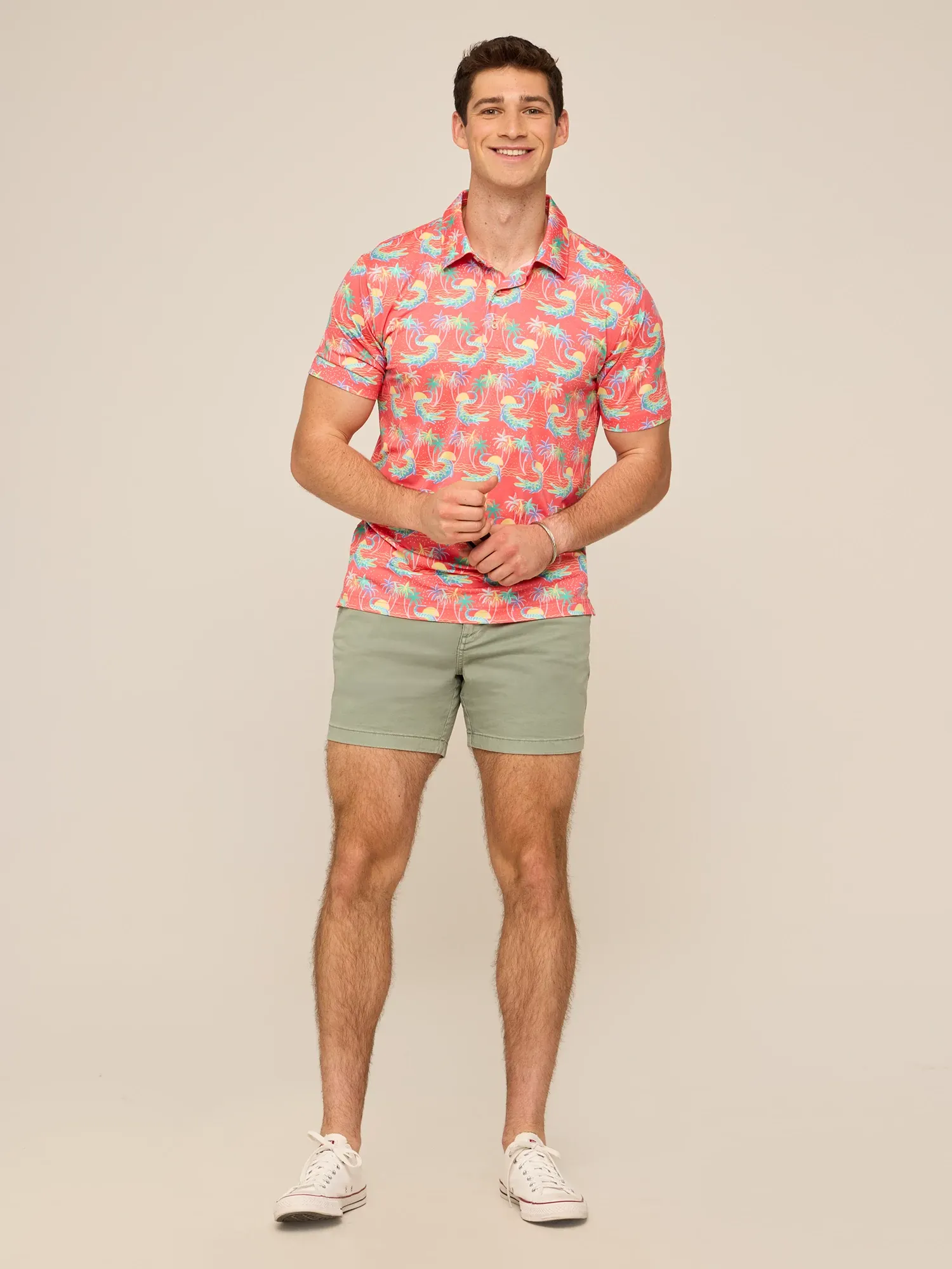 The Rock-a-Croc (Performance Polo)- Red - Image 4