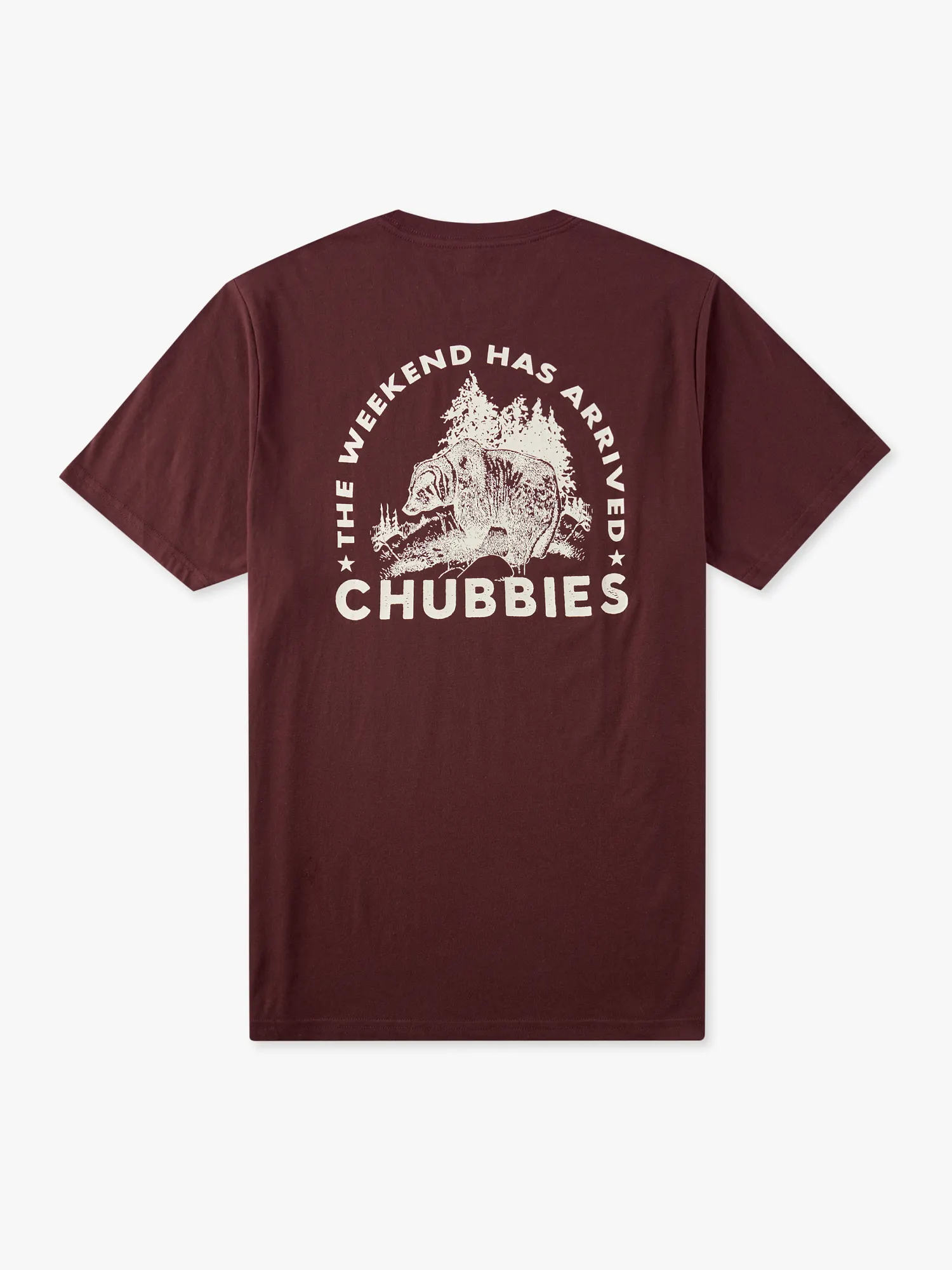 The Rough n' Tumble (Non Pocket Graphic Tee) - Burgundy - Image 6