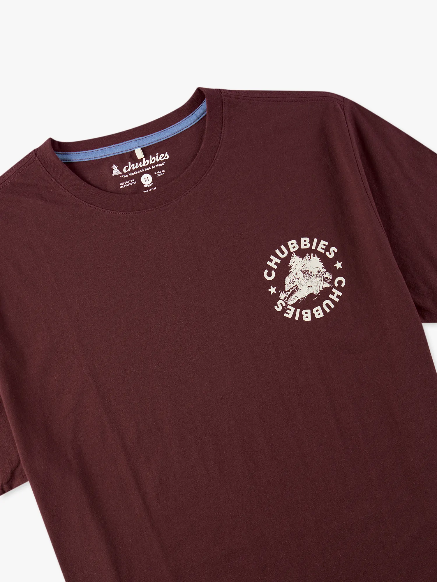 The Rough n' Tumble (Non Pocket Graphic Tee) - Burgundy - Image 7