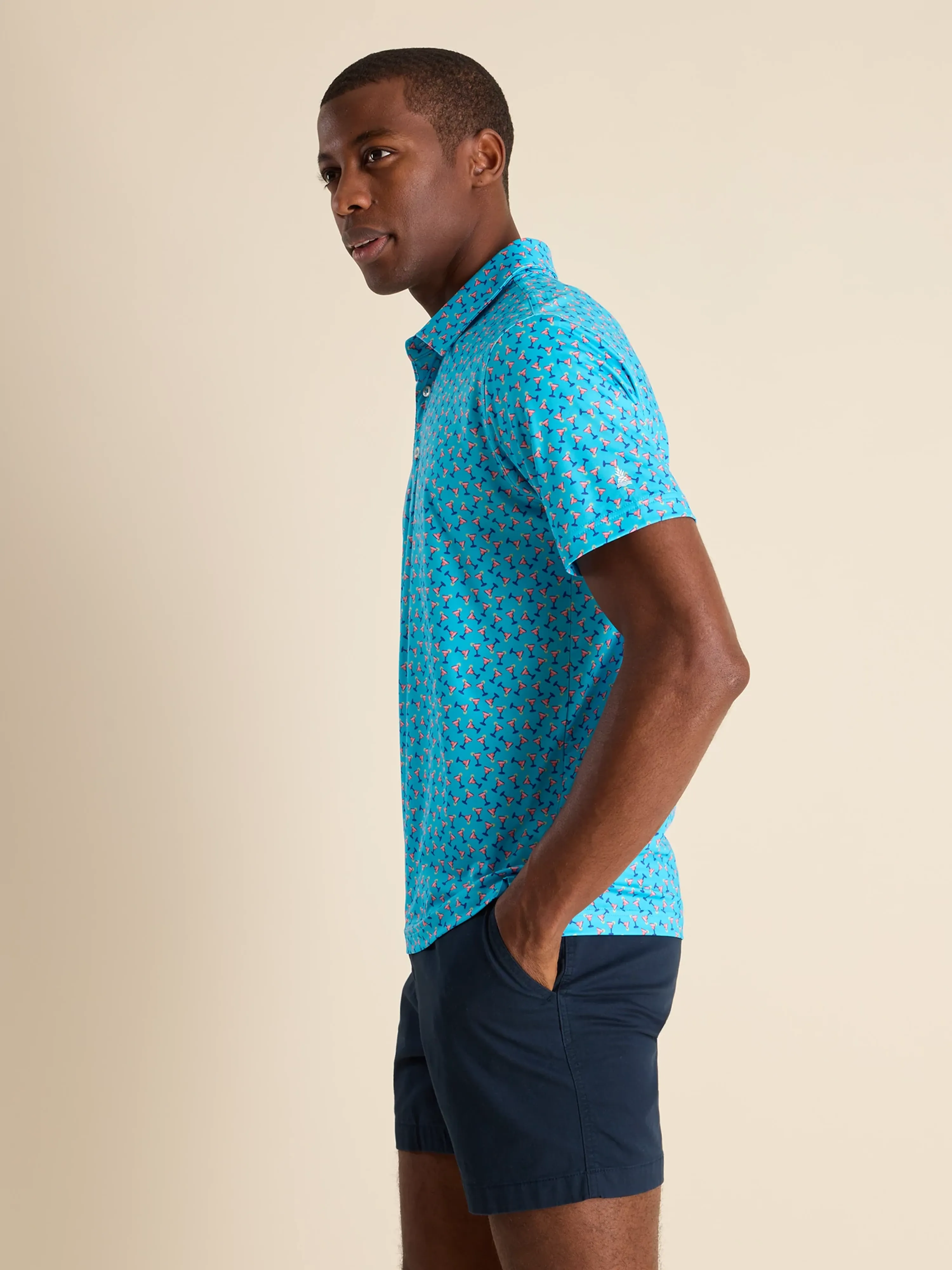 The Shaken, Not Stirred (Performance Polo) - Blue - Image 3