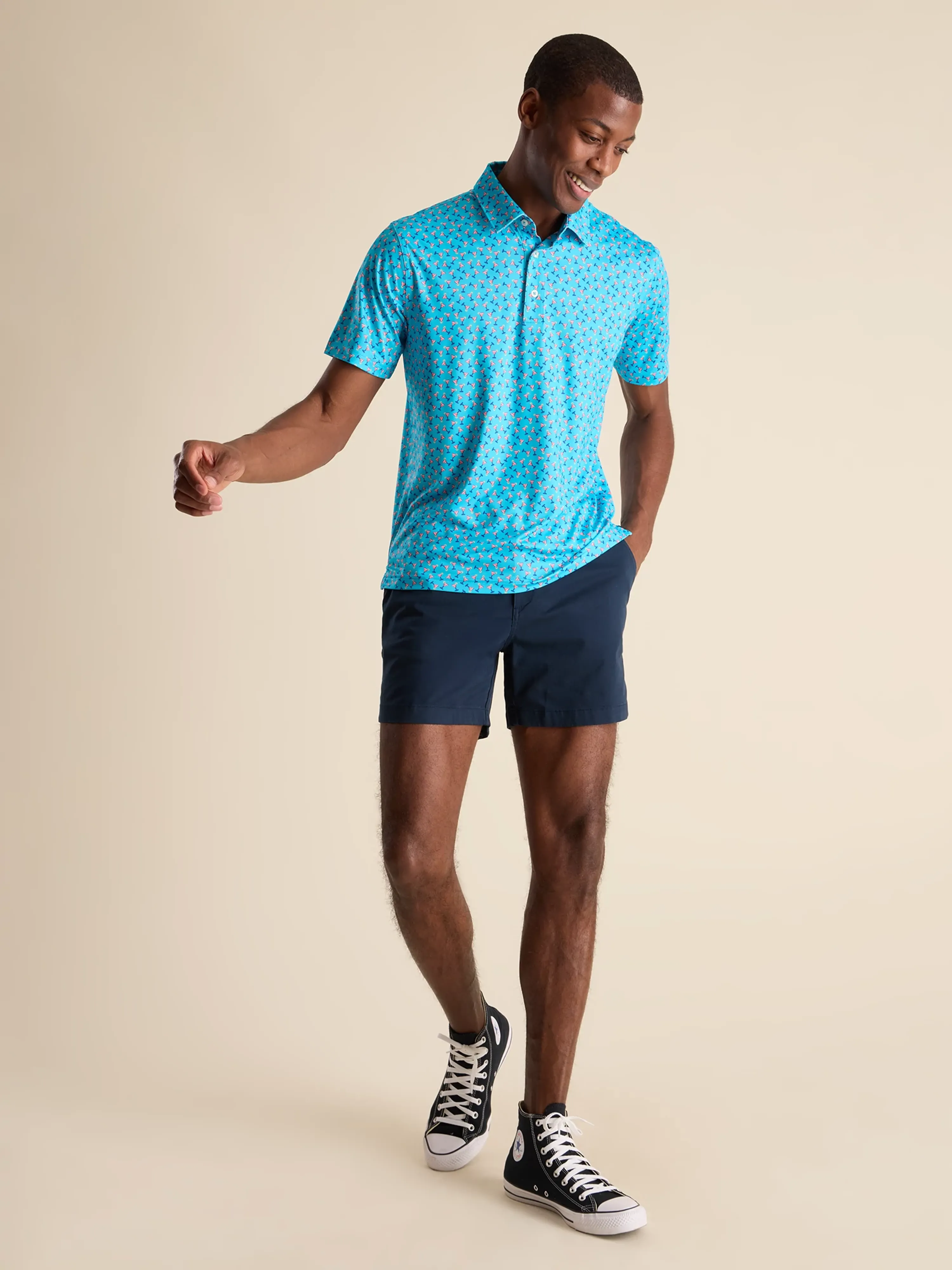 The Shaken, Not Stirred (Performance Polo) - Blue - Image 5
