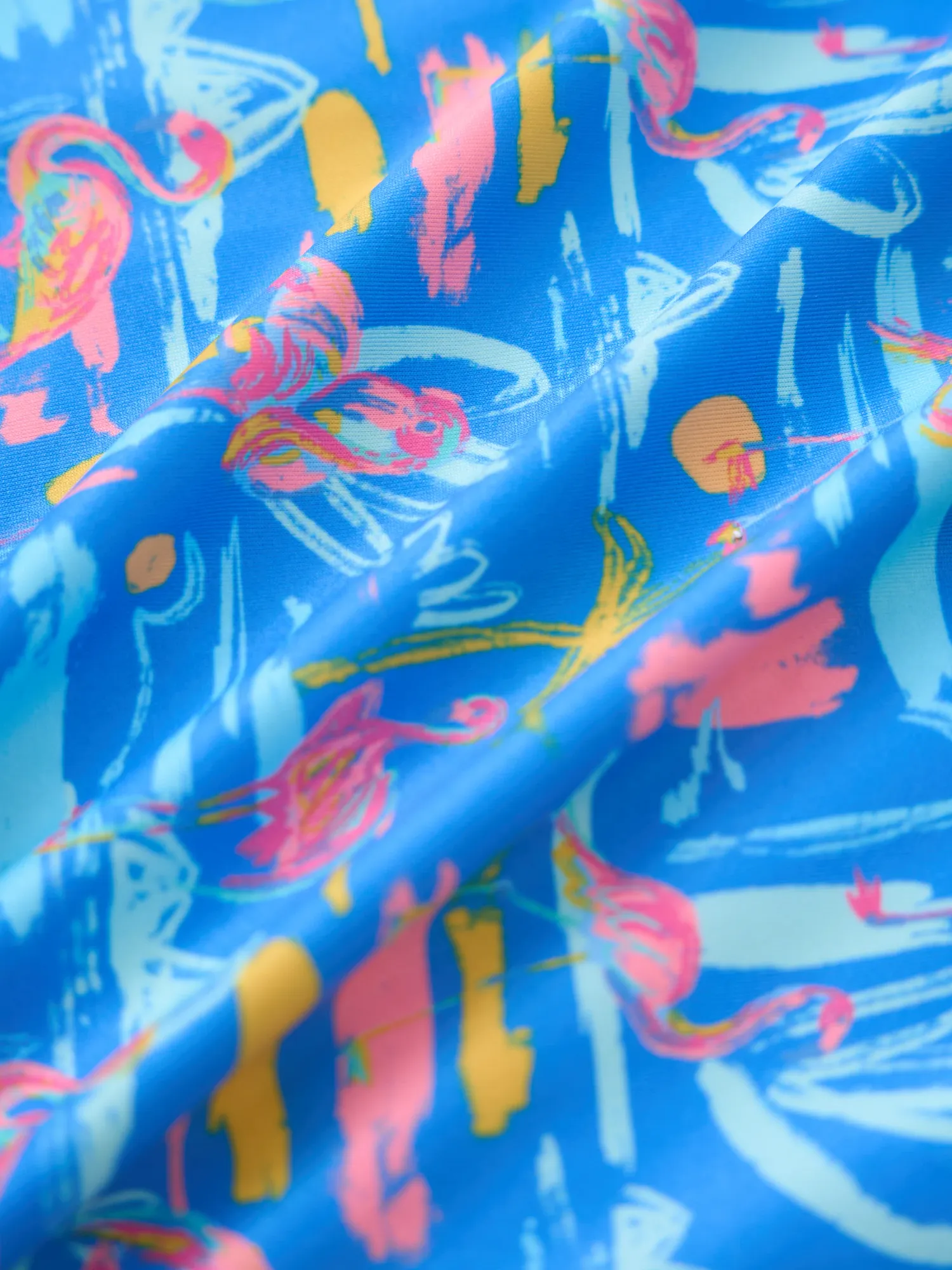 The Single & Ready To Flamingle (Boys Performance Polo)- Blue - Image 3