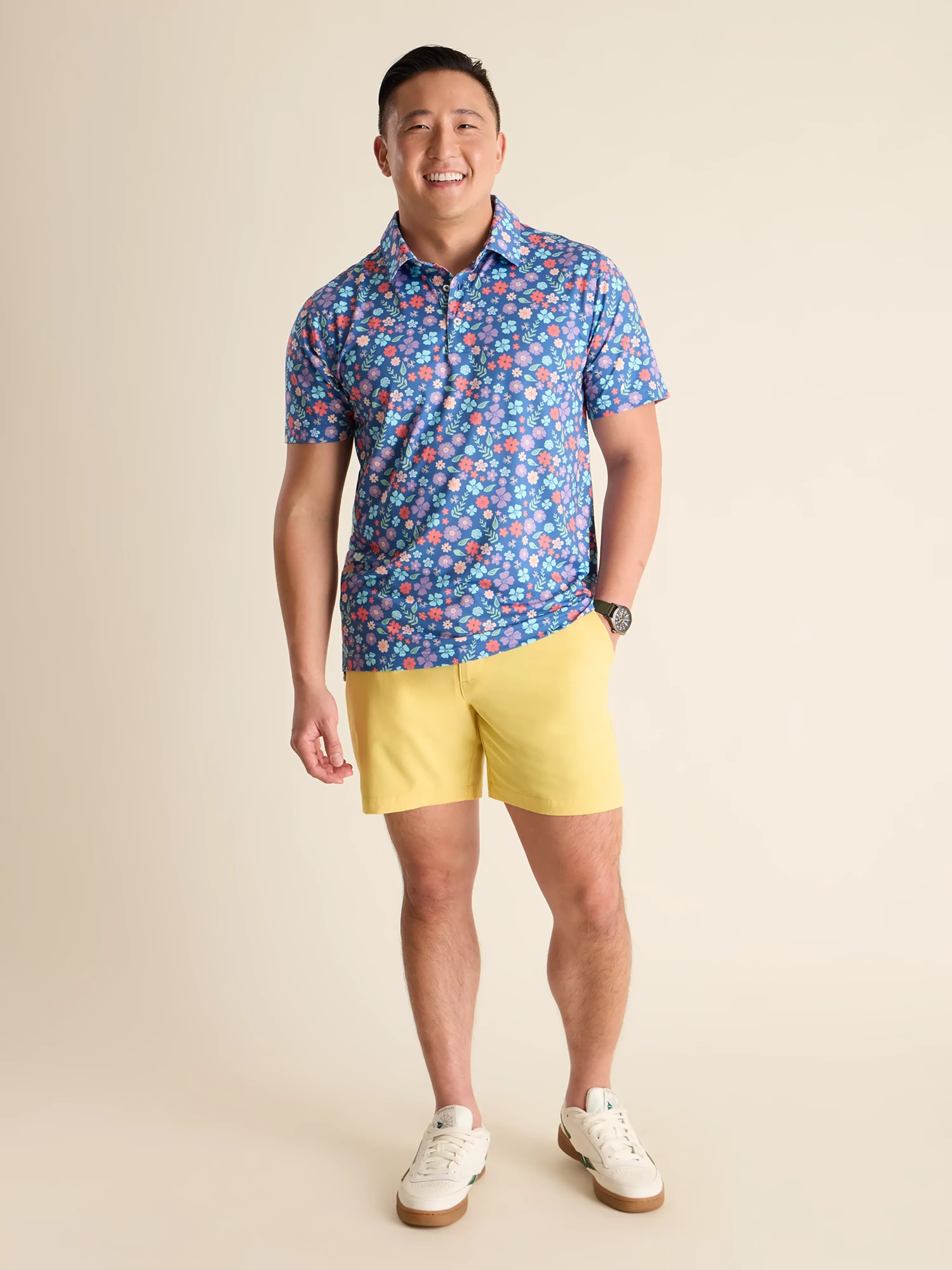 The Spring Pedal (Performance Polo) - Blue - Image 5