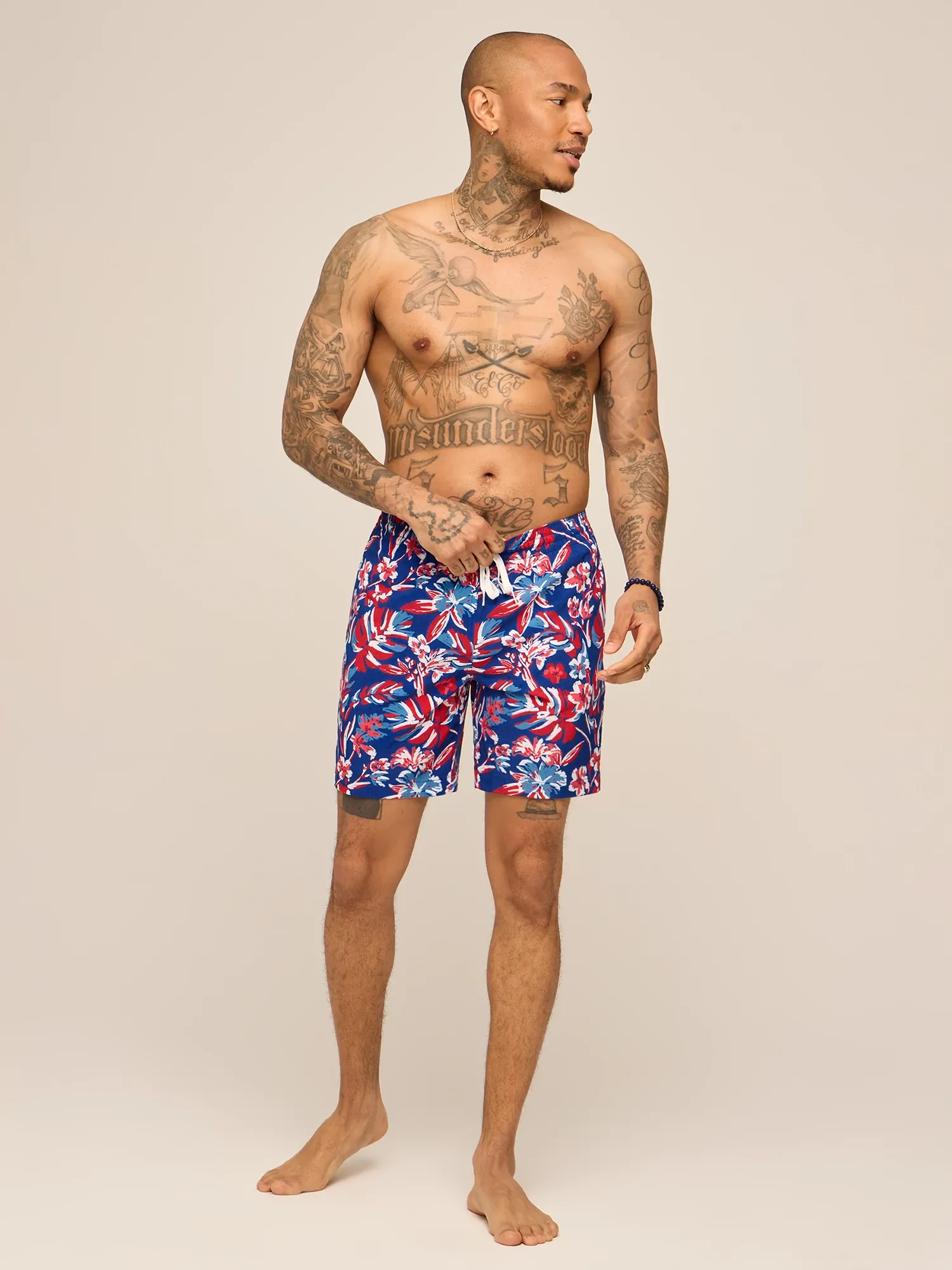 The Star Spangled Blooms 7" (Classic Lined Swim Trunk) - Image 5