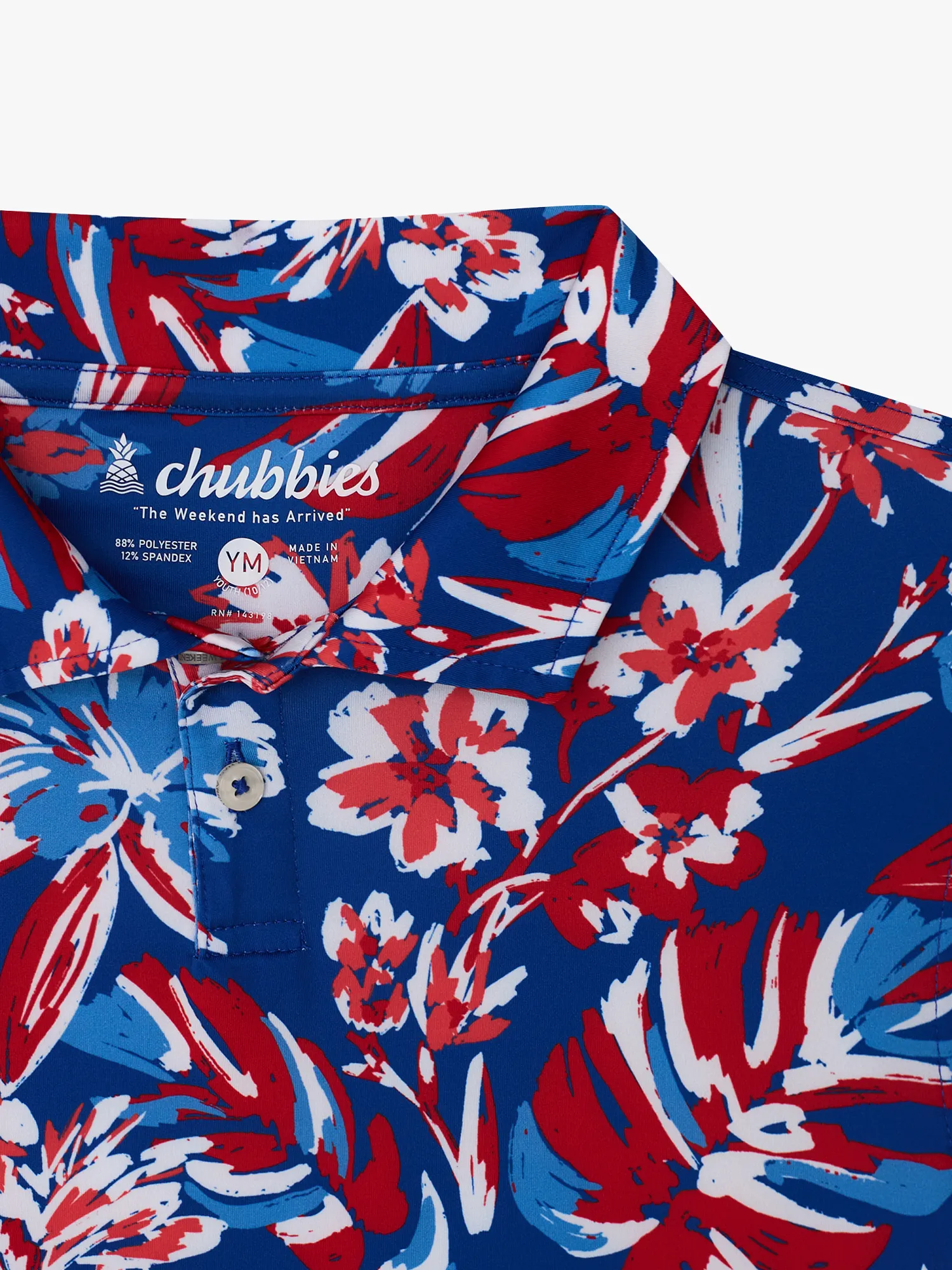 The Star Spangled Blooms (Boys Performance Polo) - Image 2
