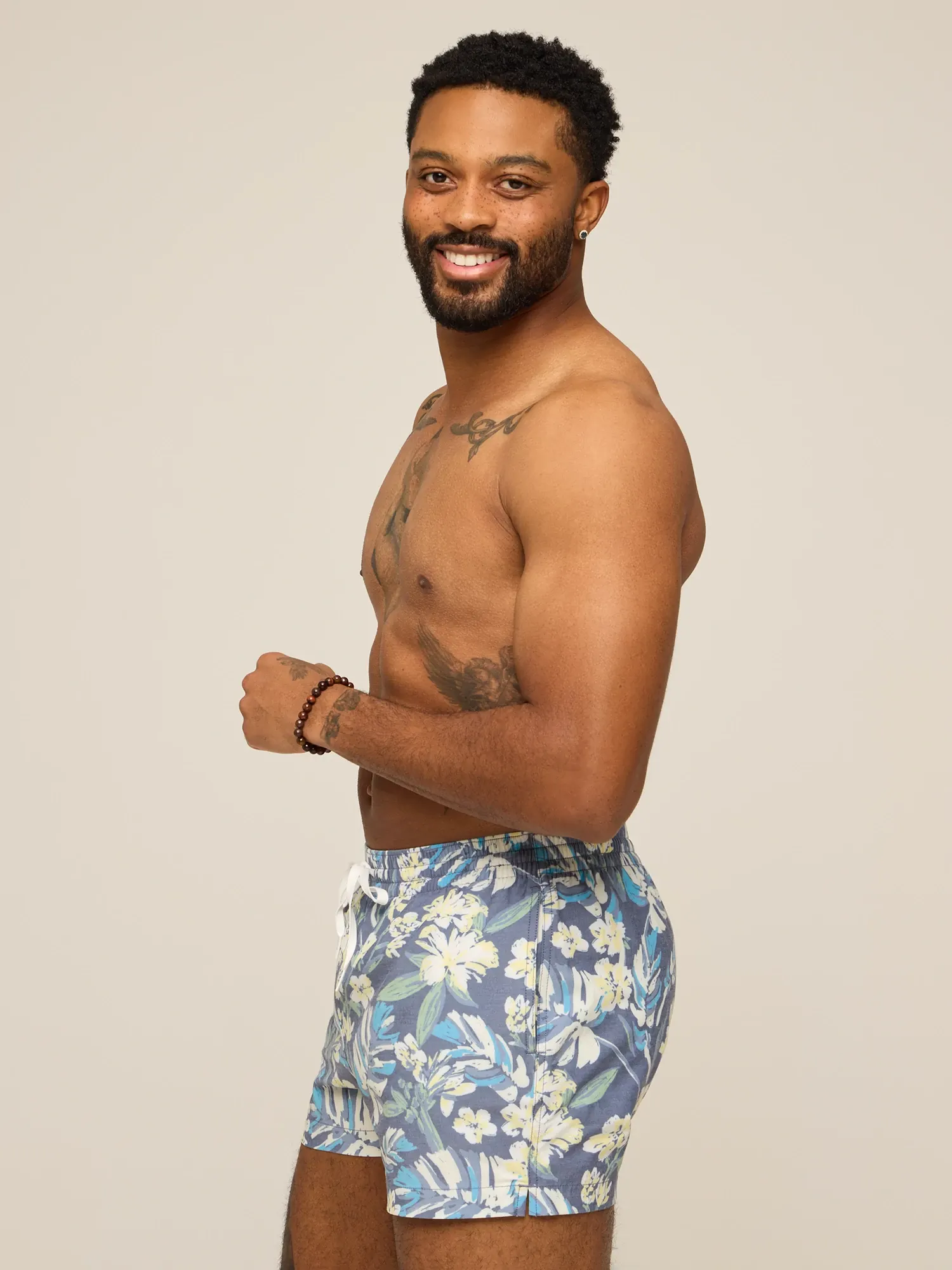 The Starry Night Stems 4" (Classic Lined Swim Trunk) - Image 3
