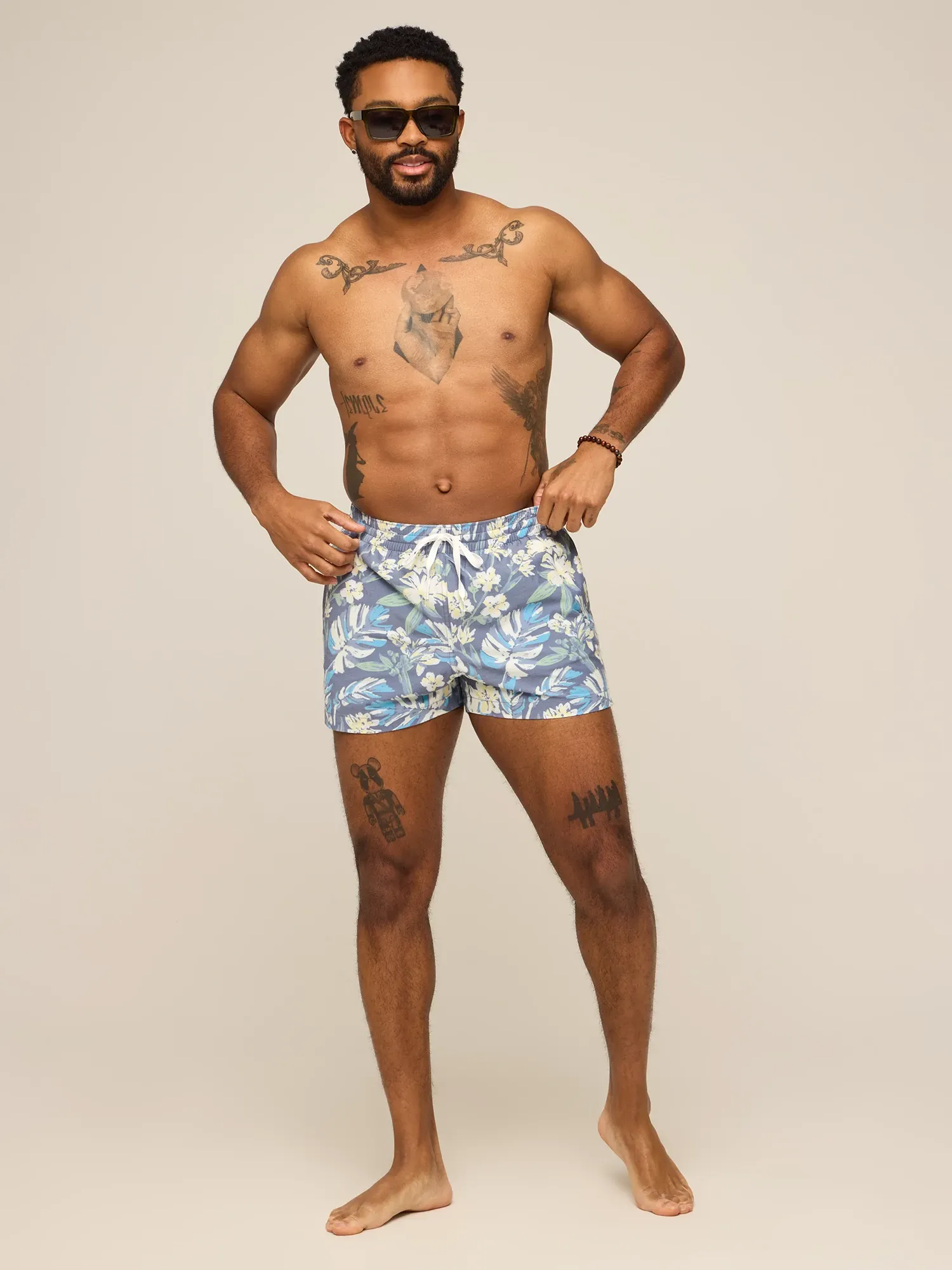 The Starry Night Stems 4" (Classic Lined Swim Trunk) - Image 4
