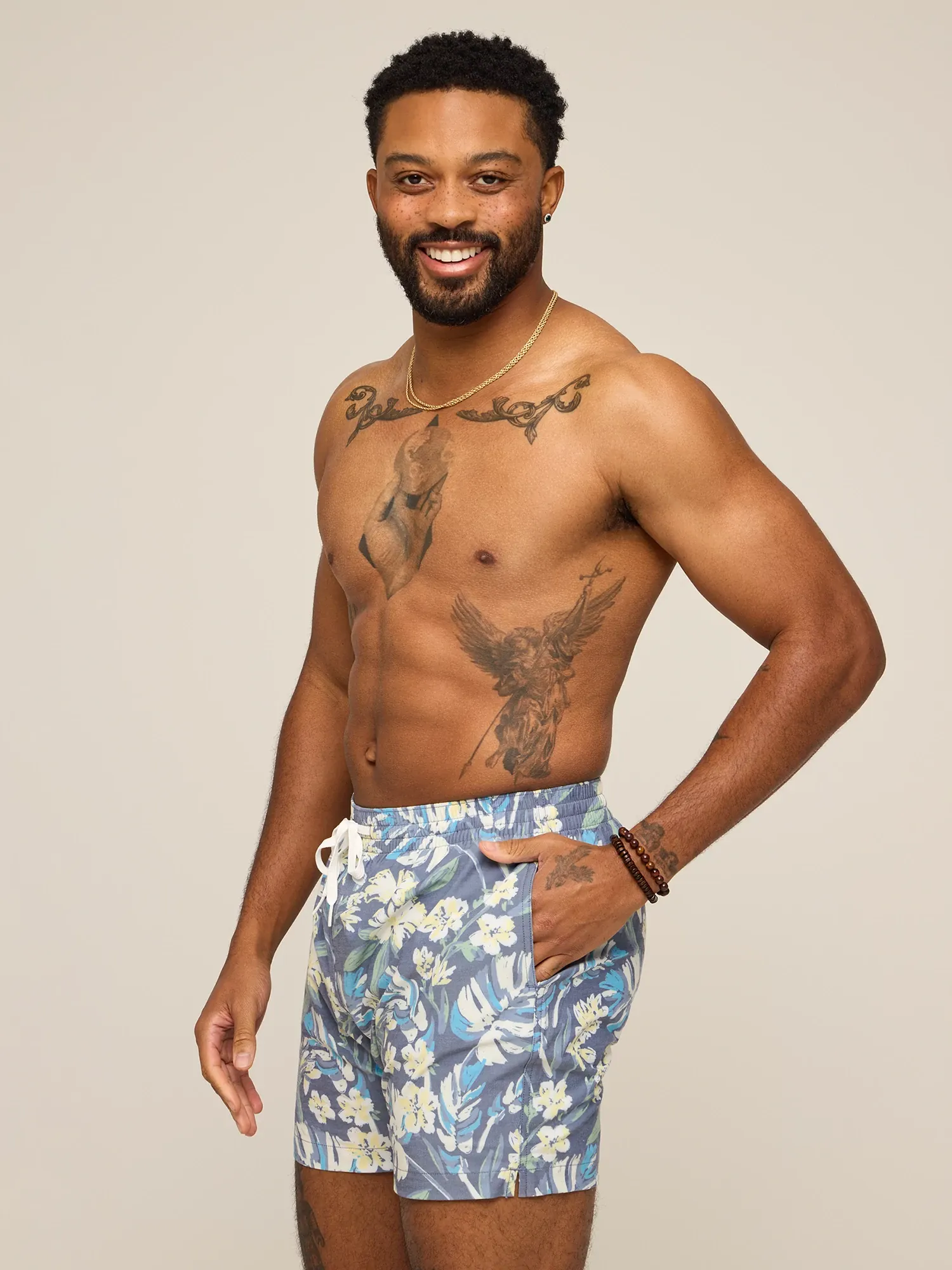 The Starry Night Stems 5.5" (Classic Lined Swim Trunk) - Image 3