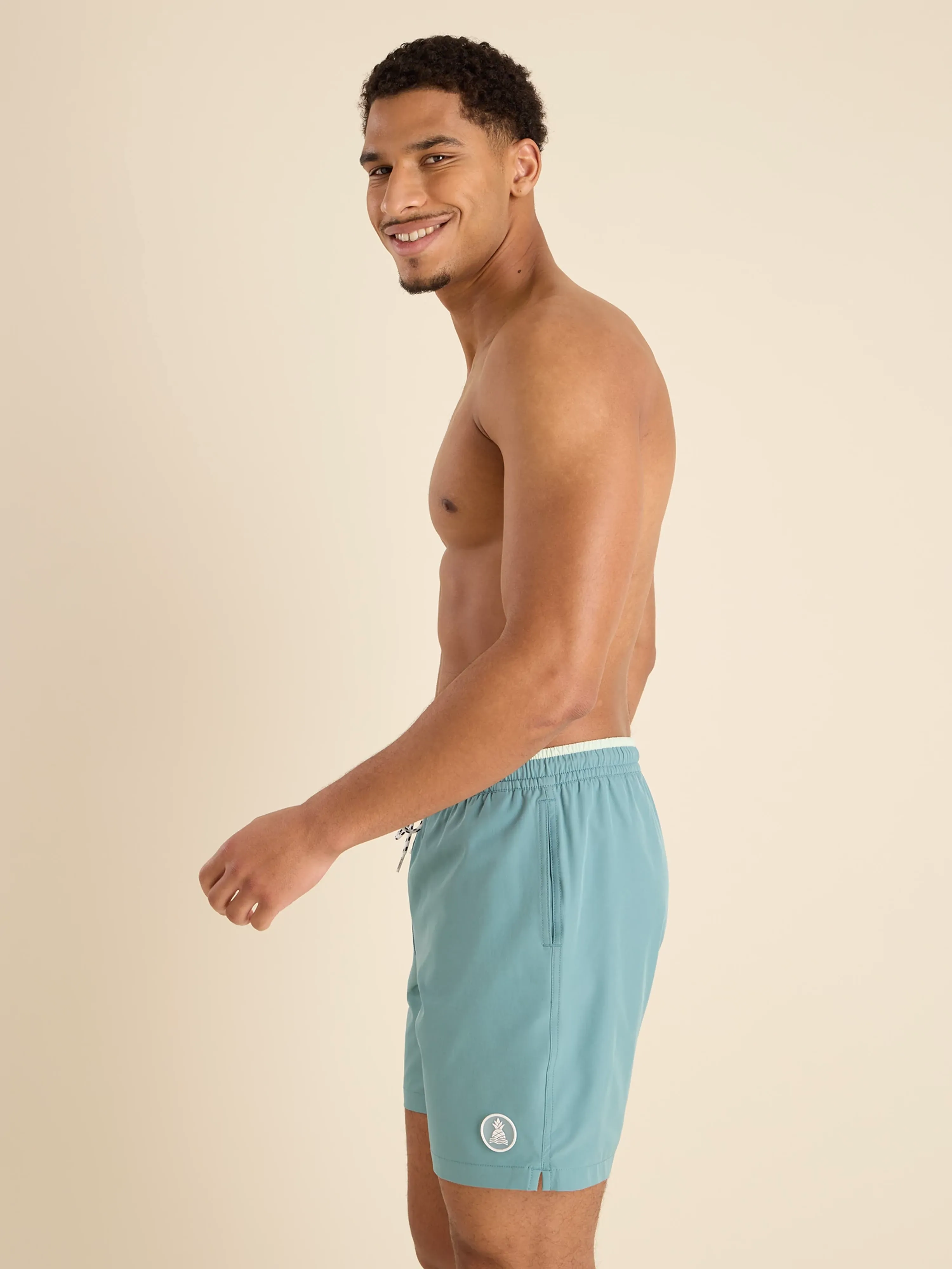 The Teal Breakers 7" (Classic Lined Swim Trunk) - Image 3