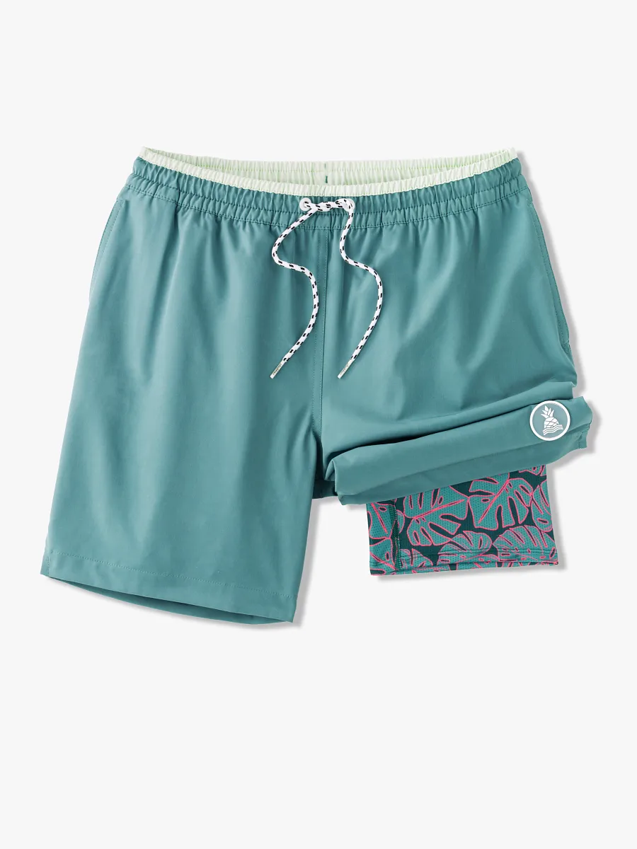 The Teal Breakers 7" (Classic Lined Swim Trunk) - Image 6