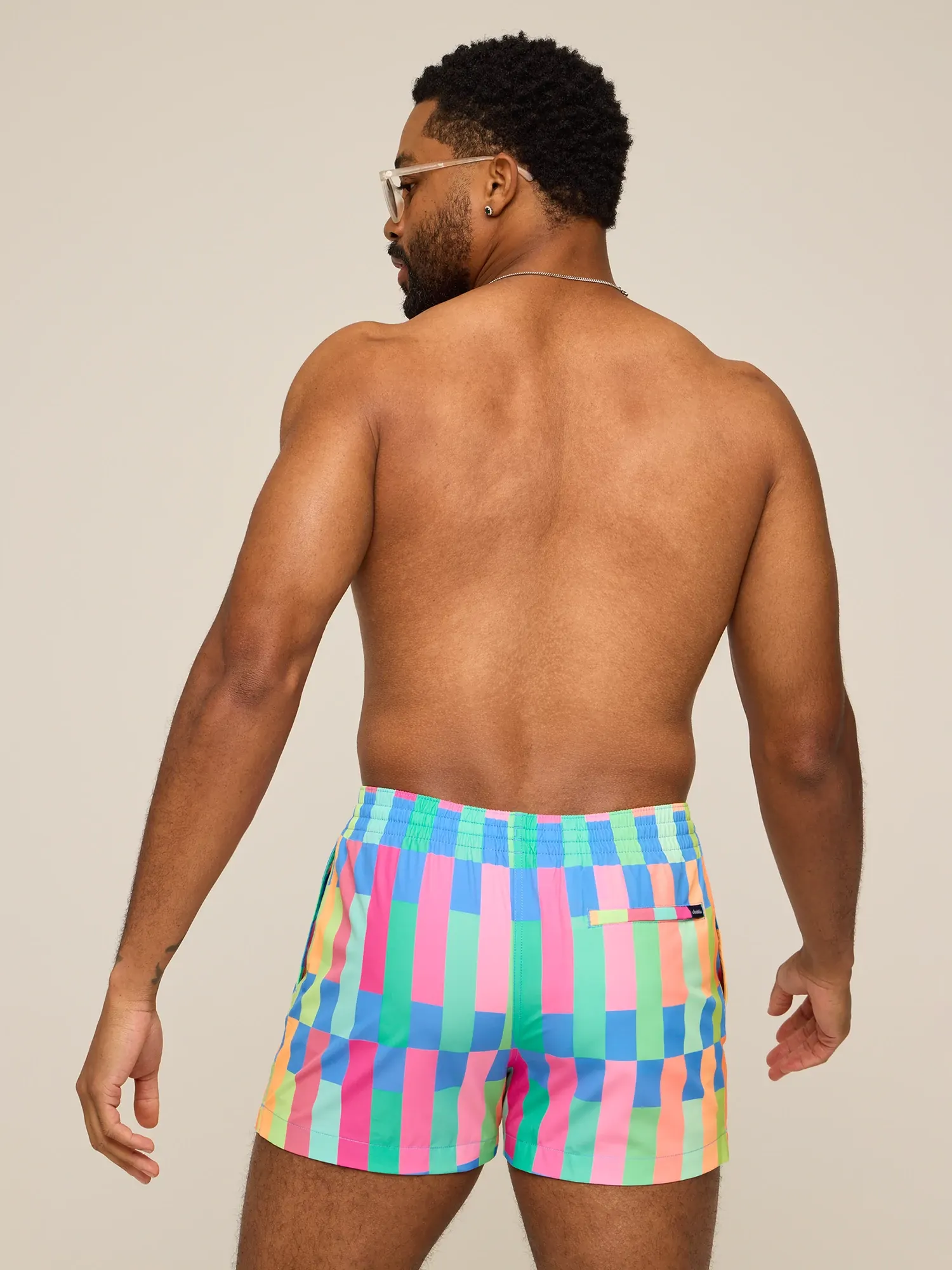 The Technicolor Stitches 4"(Classic Lined Swim Trunk) - Image 4