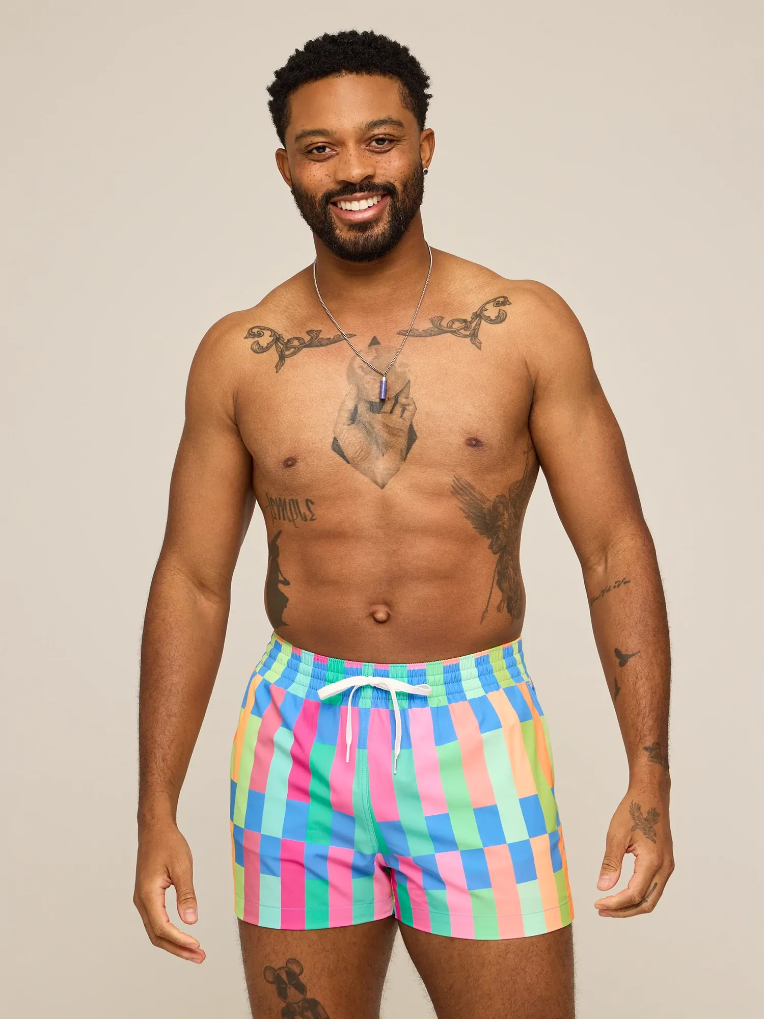 The Technicolor Stitches 4"(Classic Lined Swim Trunk) - Image 6