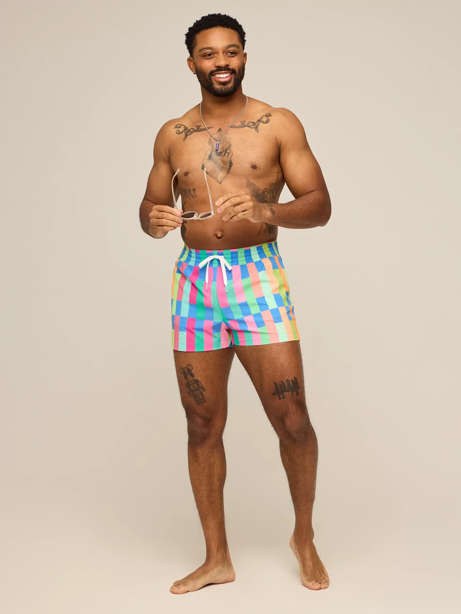 The Technicolor Stitches 4"(Classic Lined Swim Trunk) - Image 7
