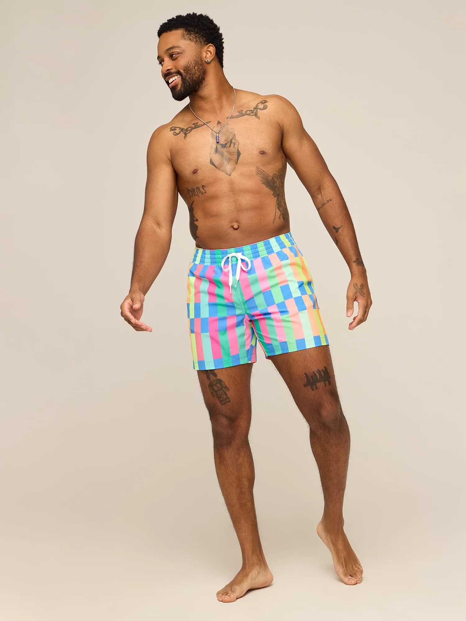 The Technicolor Stitches 5.5" (Classic Lined Swim Trunk) - Image 5