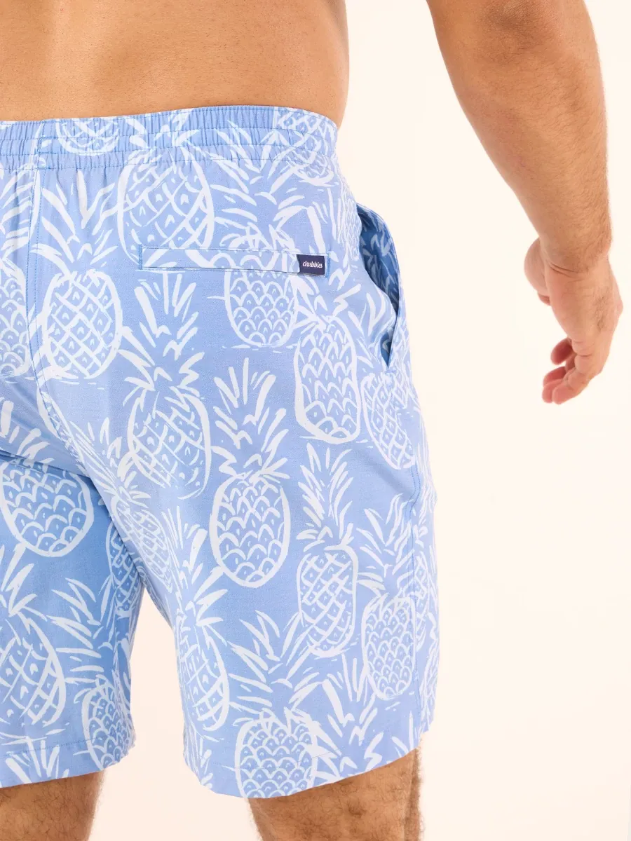 The Thigh-Napples 7" (Faded Lined Classic Swim Trunk) - Image 2