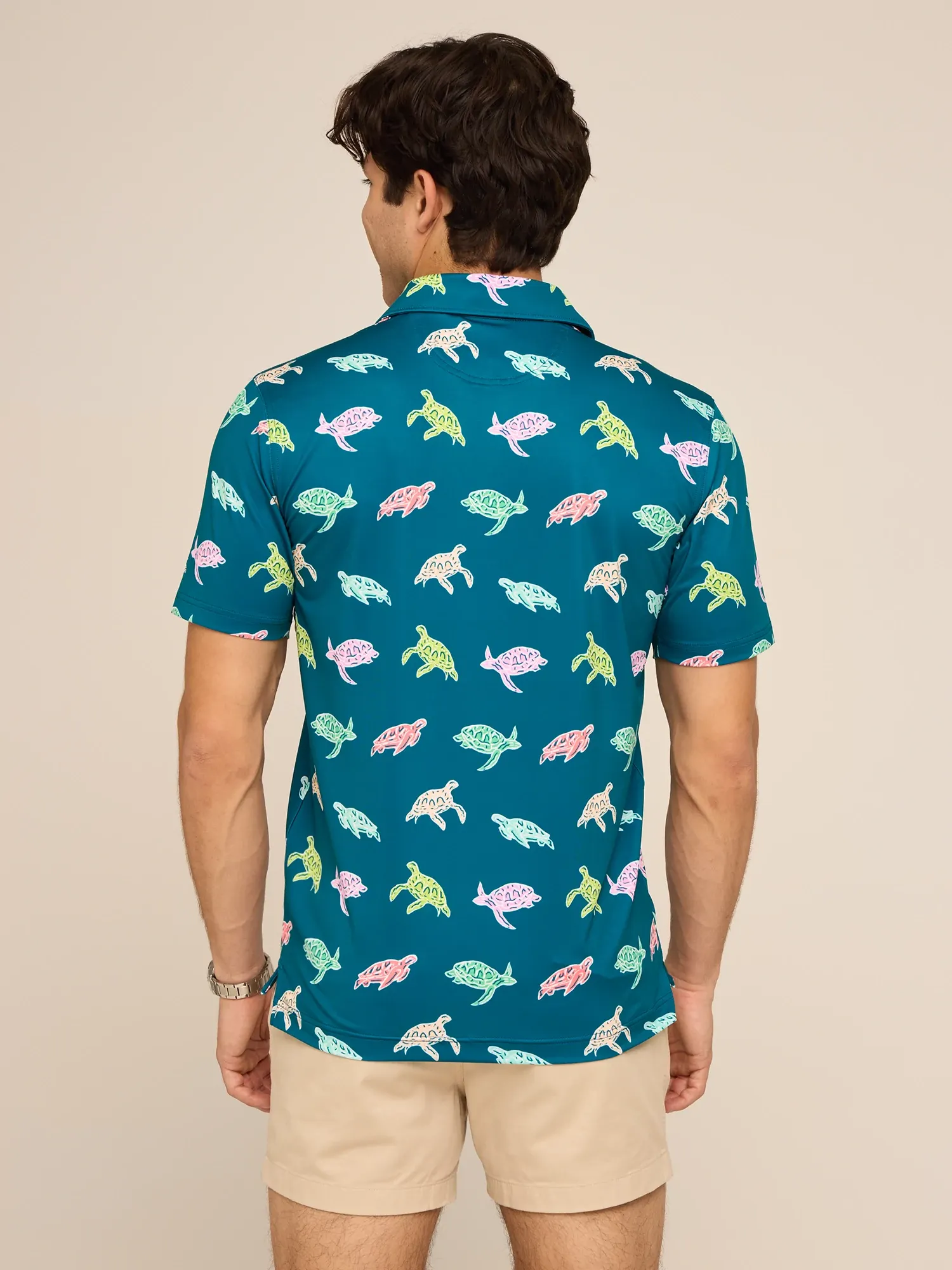 The Turtally Awesome (Performance Polo)- Green - Image 2