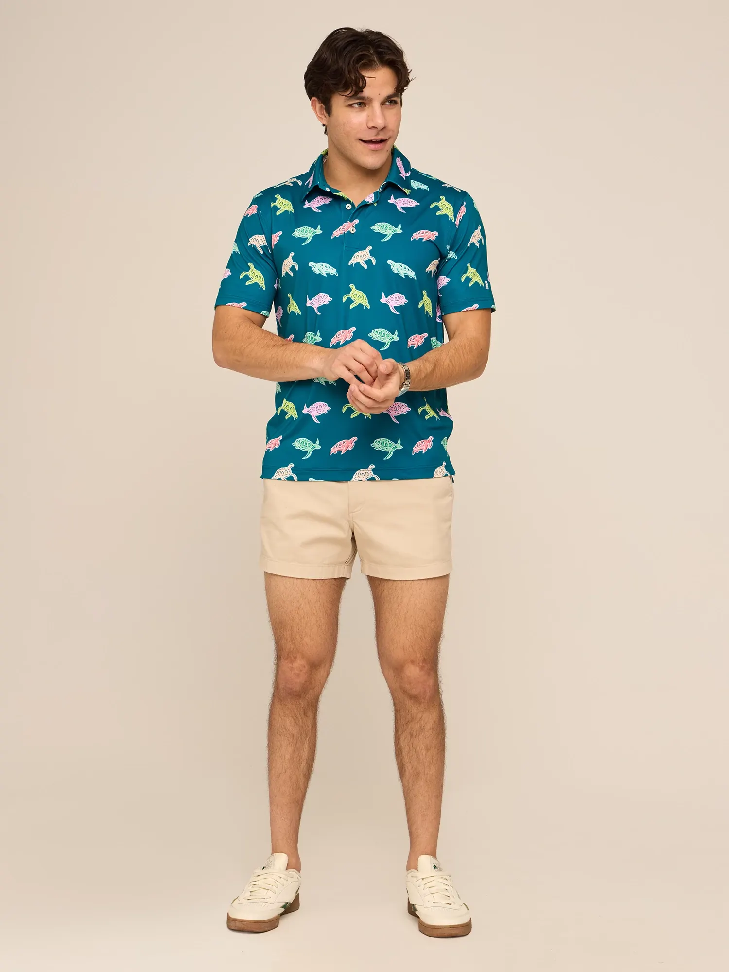 The Turtally Awesome (Performance Polo)- Green - Image 4
