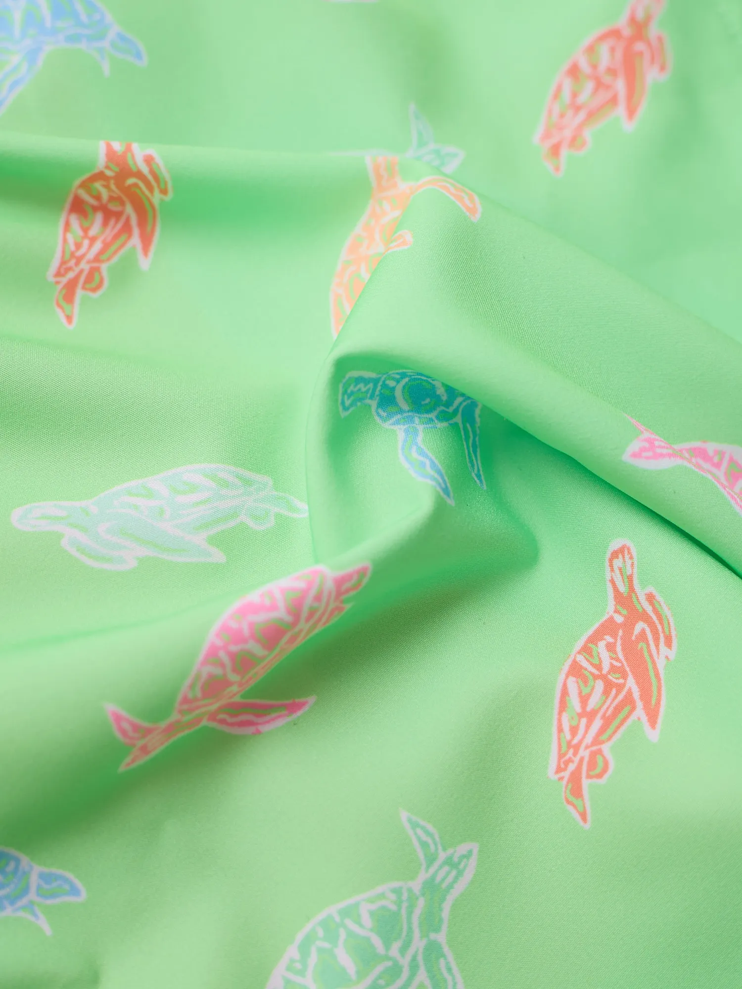 The Turtally Awesomes (Boys Lined Swim Trunk)- Green - Image 2