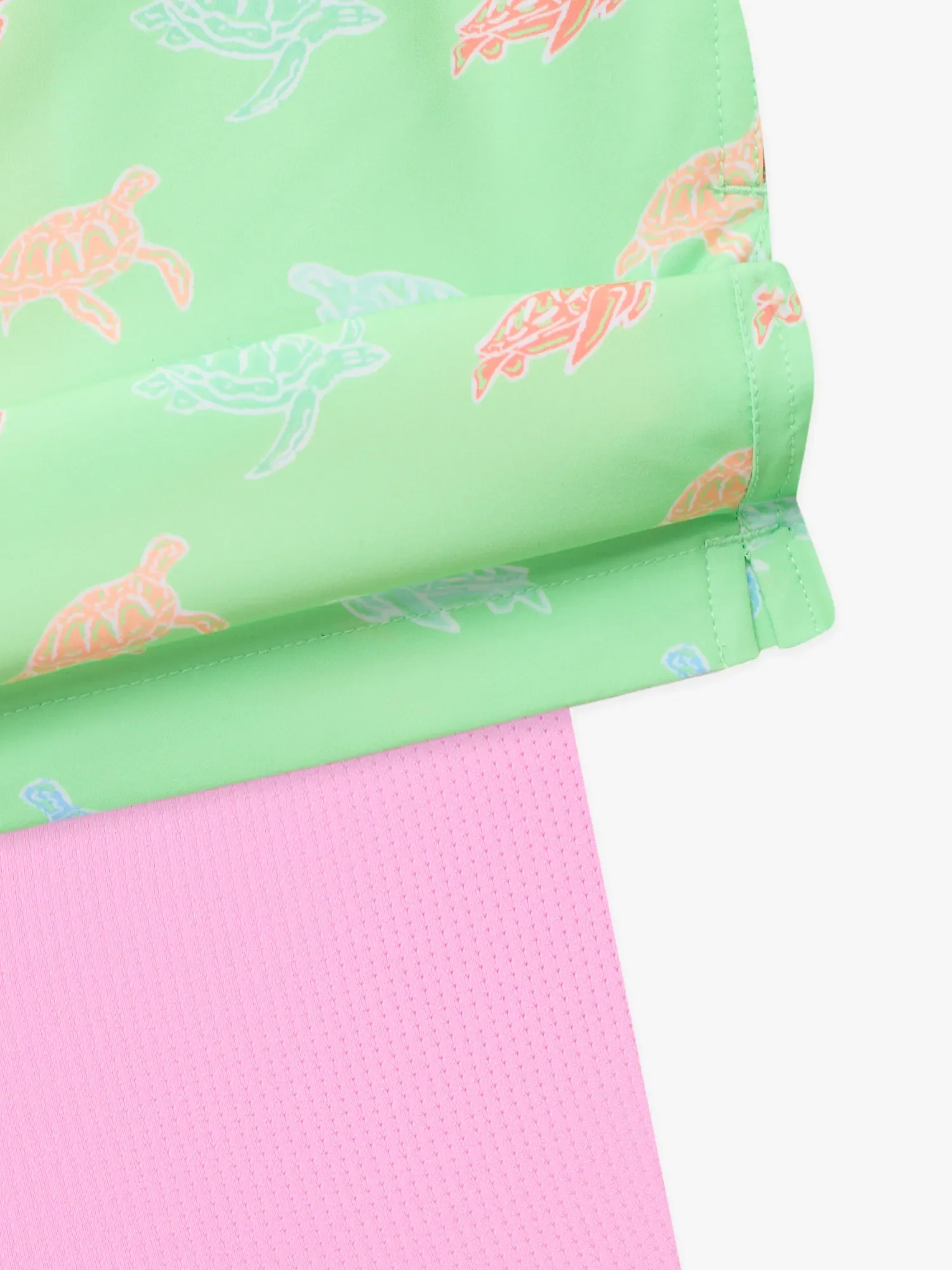 The Turtally Awesomes (Boys Lined Swim Trunk)- Green - Image 3