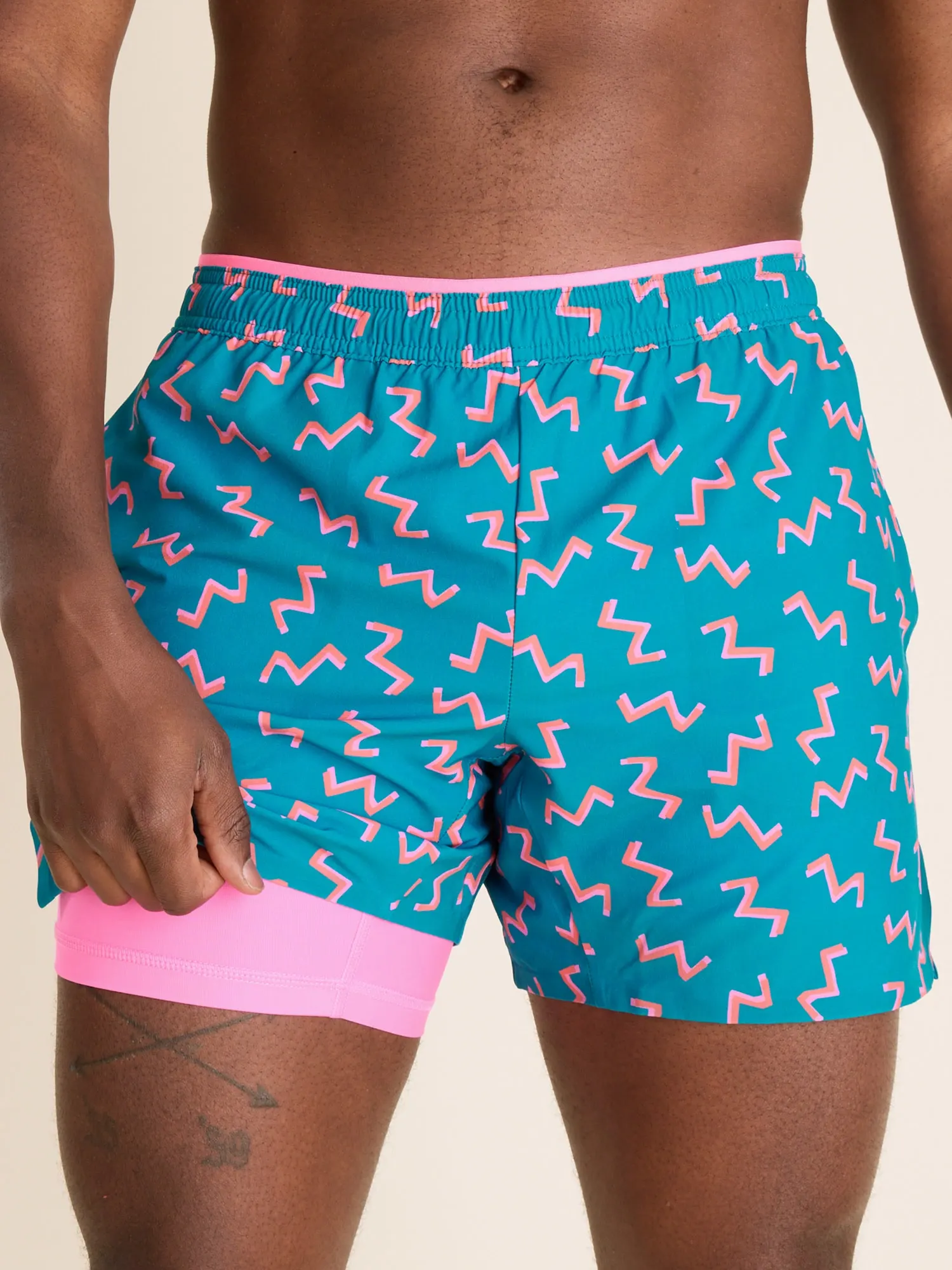 The Twist and Squiggle- Blue 5.5" (Ultimate Training Short with Hidden Liner) - Image 4