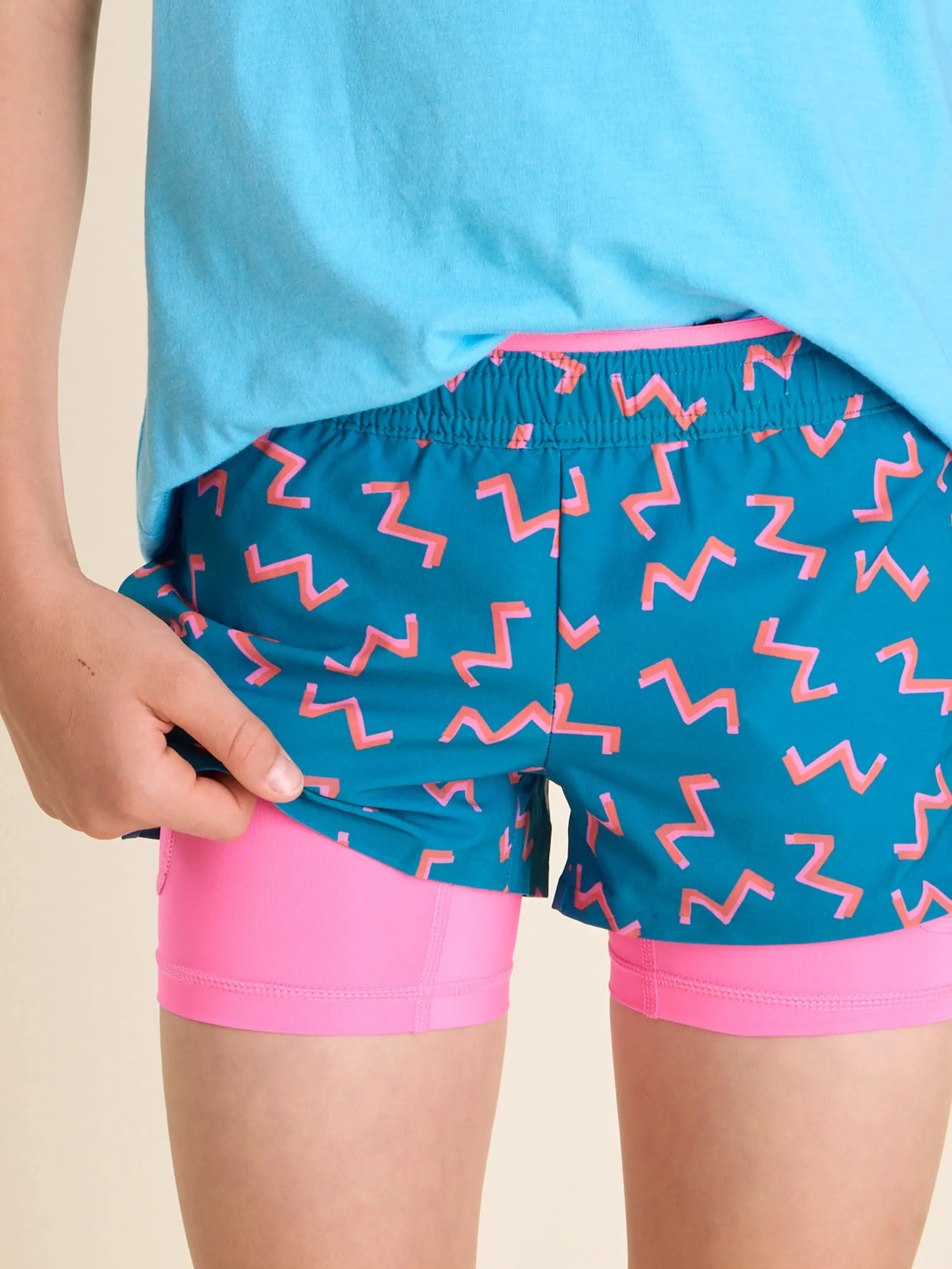 The Twist and Squiggle- Blue (Boys Ultimate Training Short) - Image 4