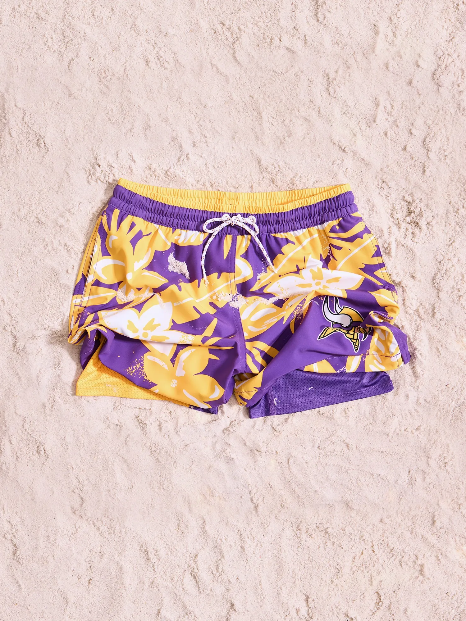 The Vikings Deep End Zones 5.5" (Classic Lined Swim Trunk) - Image 2