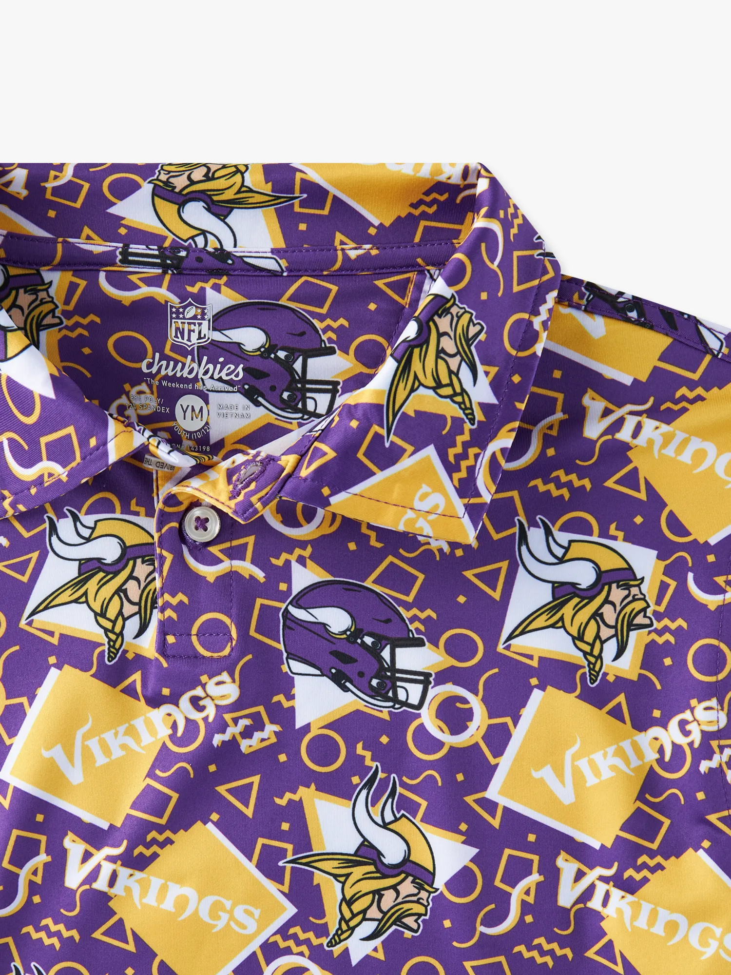 The Vikings Game Day Fit (Boys Performance Polo) - Image 2